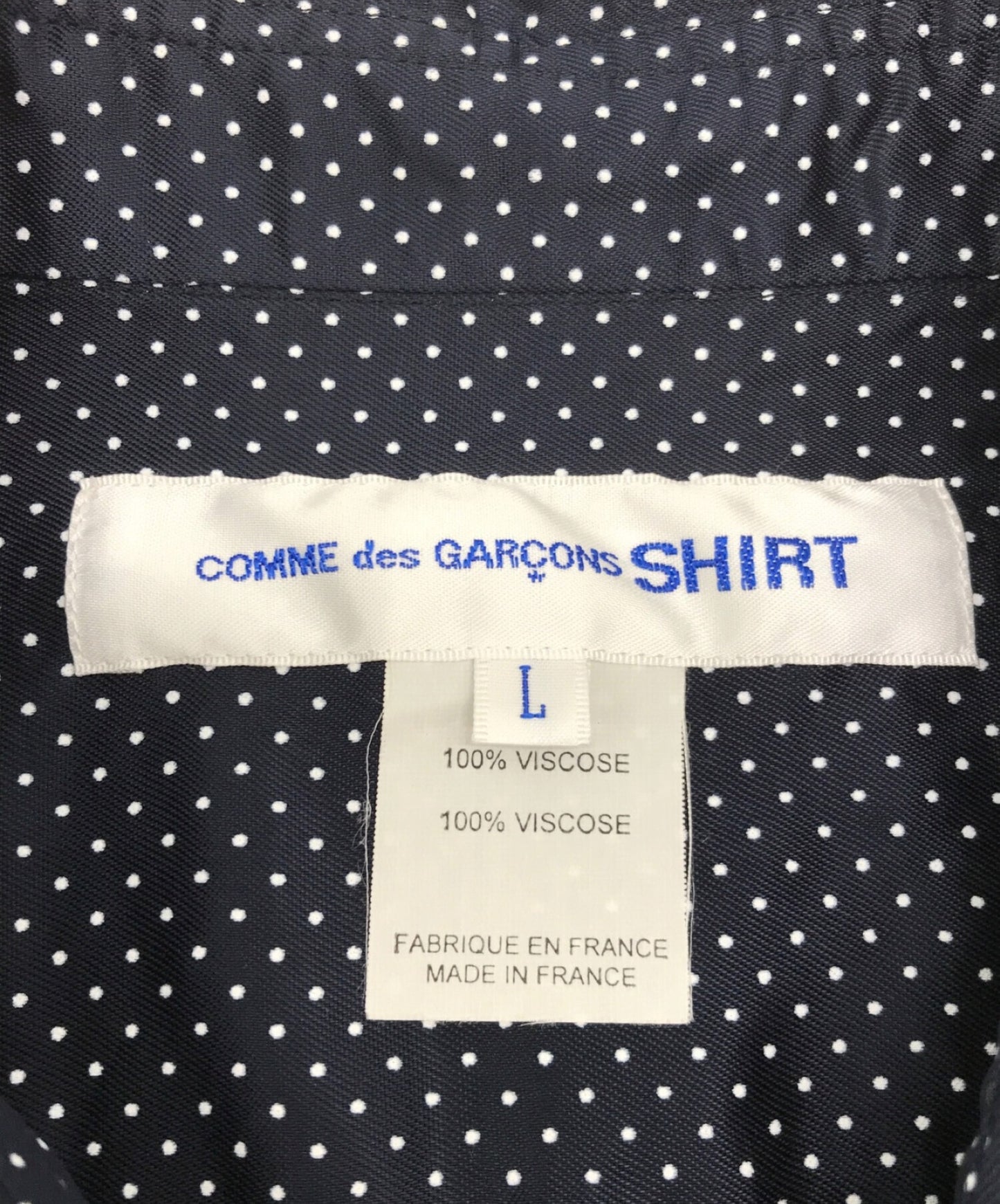 Comme des Garcons 셔츠 도트 패턴 셔츠 긴팔 셔츠 셔츠 S27063