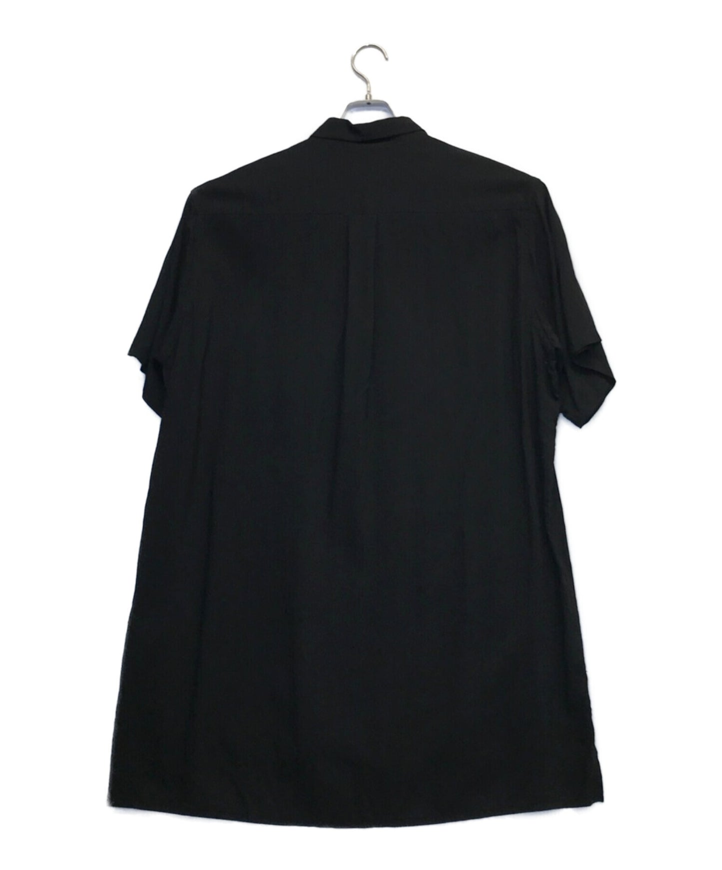 Yohji Yamamoto Pour Homme Dahlia พิมพ์เสื้อเชิ้ตแขนสั้นแขนสั้นเสื้อเชิ้ตแขนสั้น HG-B34-236