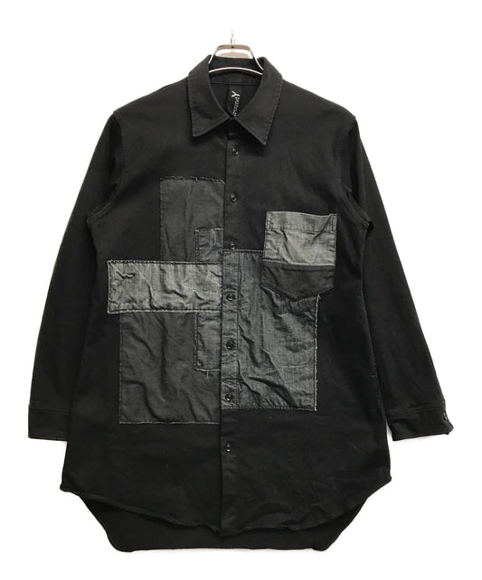 [Pre-owned] GROUND Y Patchwork Shirt Long Sleeve Shirt Shirt GC-B09-803