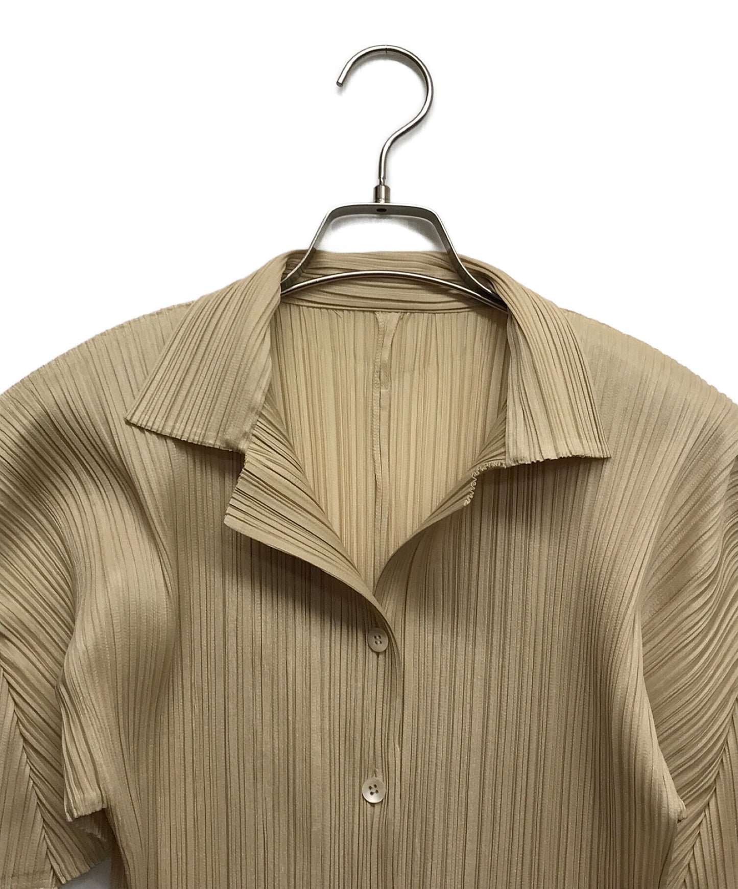 [Pre-owned] PLEATS PLEASE Long Sleeve Pleated Blouse Long Sleeve Blouse Blouse PP04-JK624