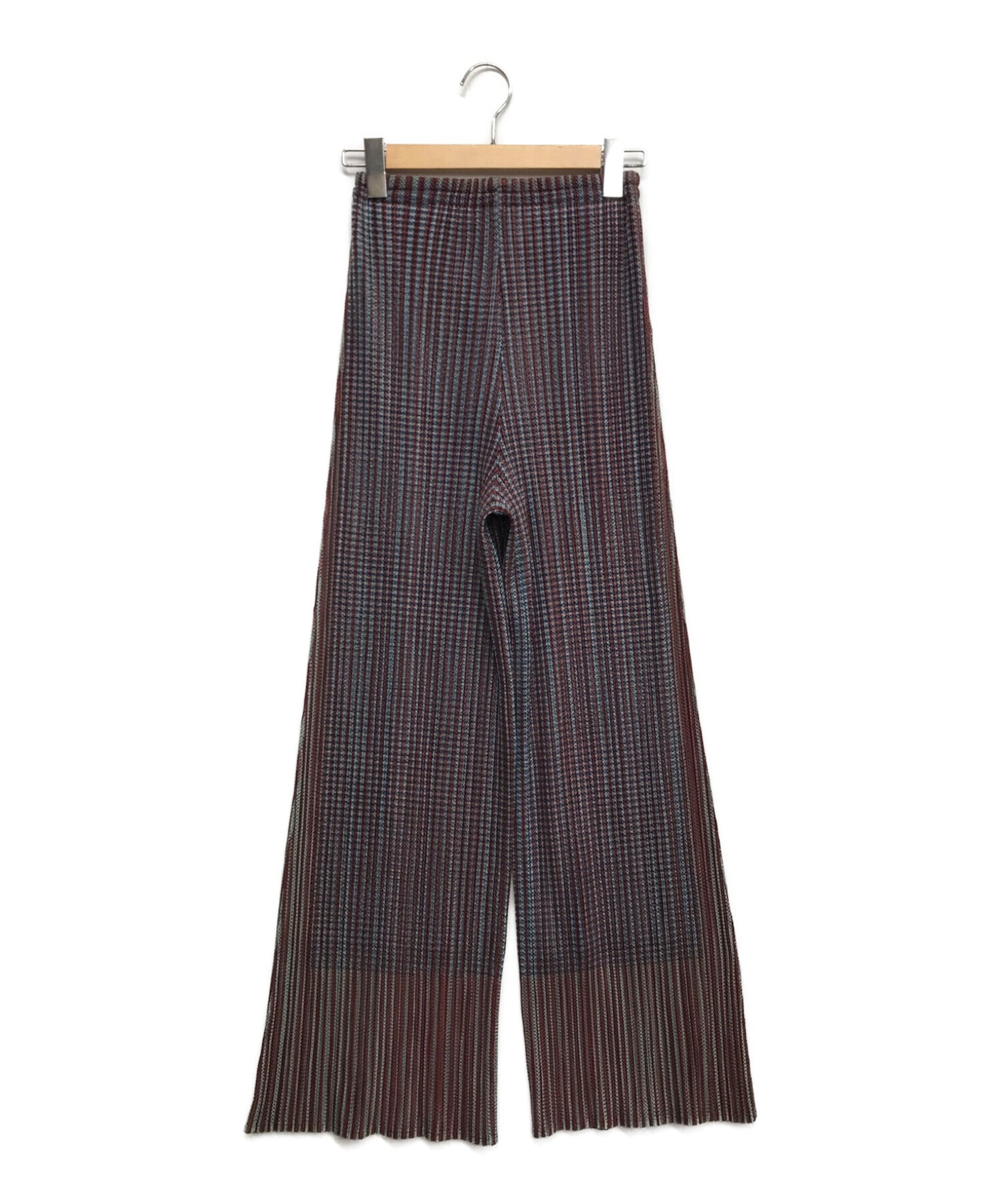 [Pre-owned] PLEATS PLEASE Mesh Check Pleated Pants Pants Bottoms PP14-JF164
