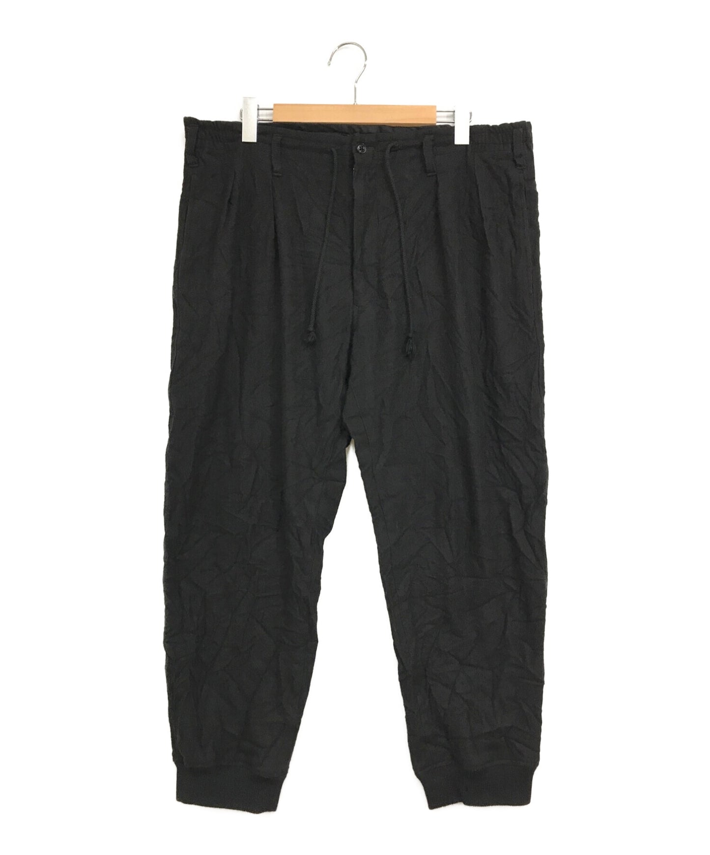 [Pre-owned] YOHJI YAMAMOTO POUR HOMME 20AW Double Tuck Hem Rib Pants HR-P07-10