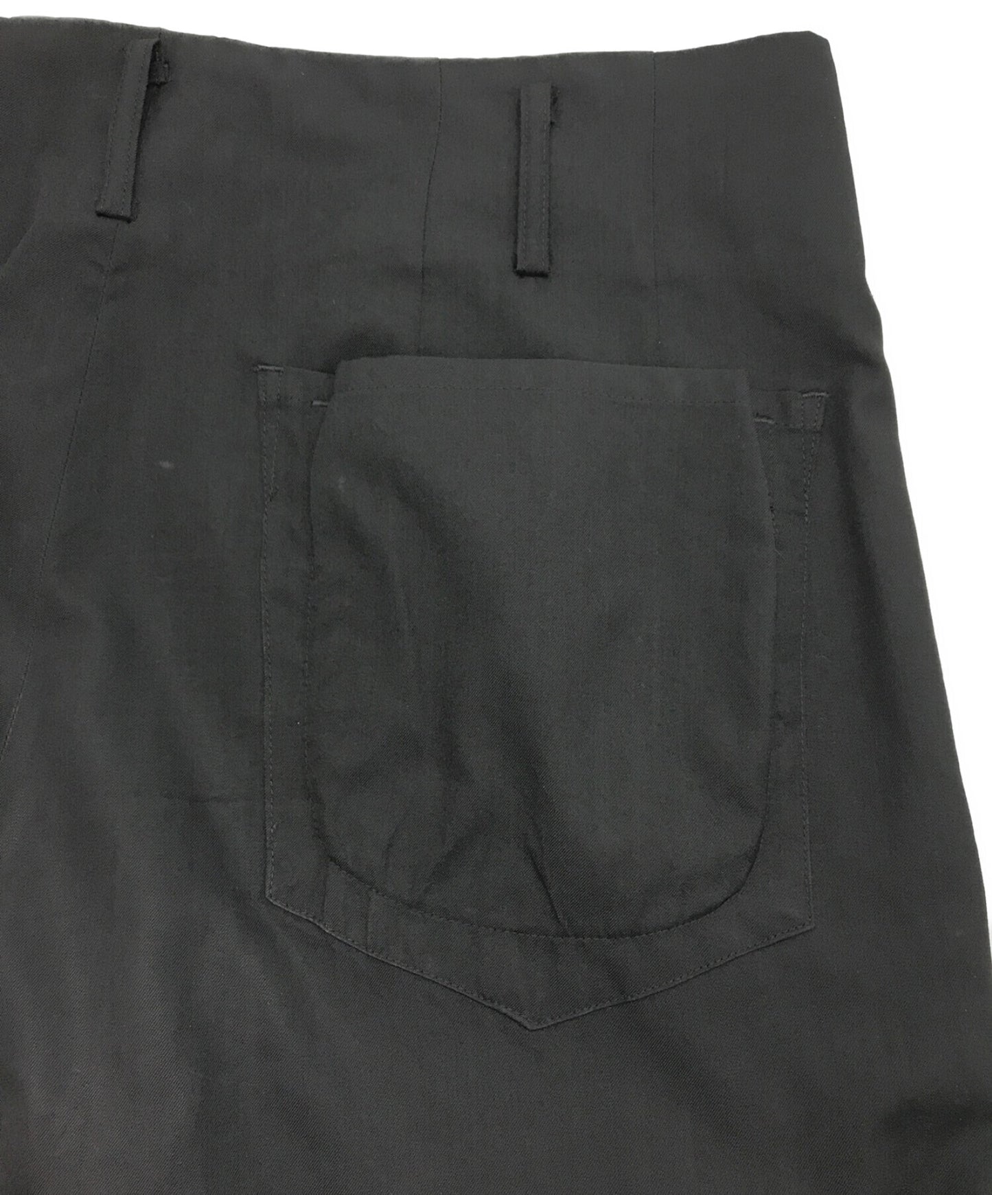 Yohji Yamamoto Pour Homme Wool Tuck Pants He-p51-114