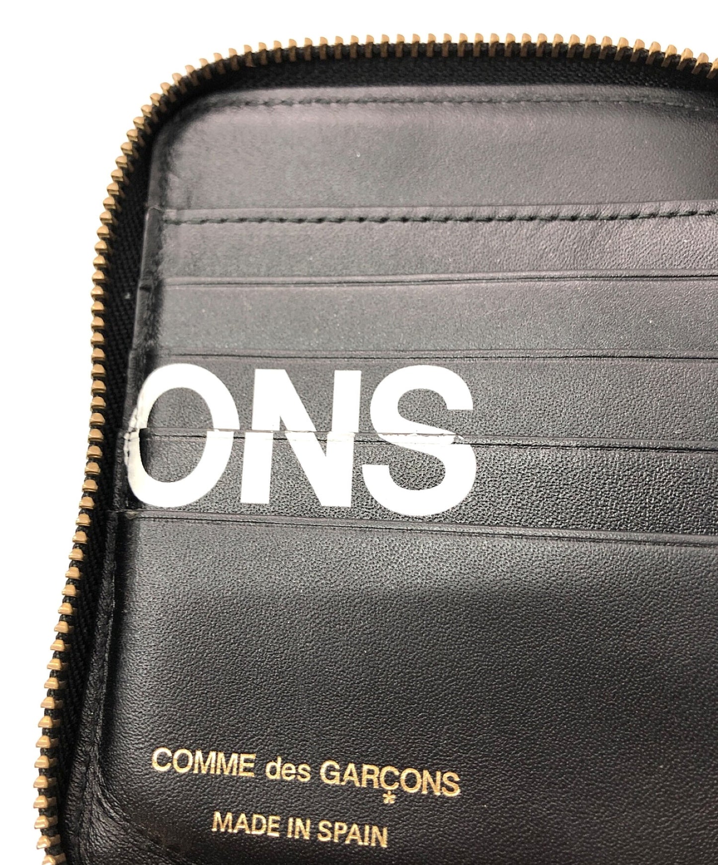 Comme des Garcons巨大的徽标Bifold钱包