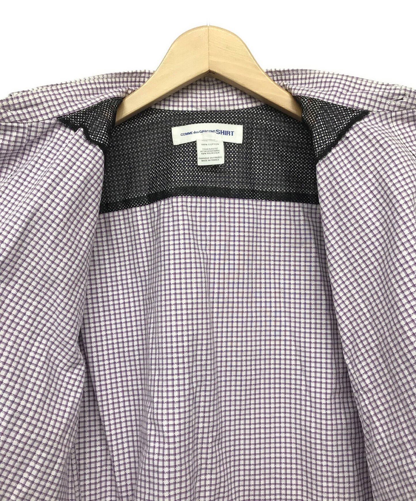 [Pre-owned] COMME des GARCONS SHIRT shoulder zip check shirt