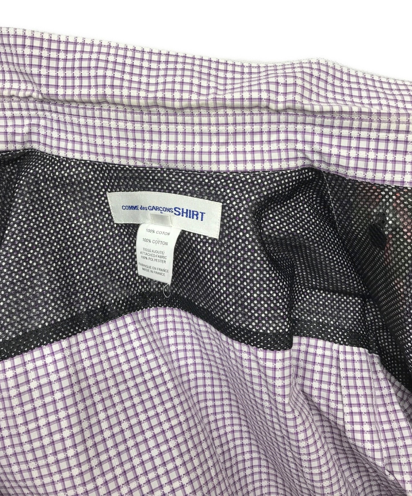 [Pre-owned] COMME des GARCONS SHIRT shoulder zip check shirt