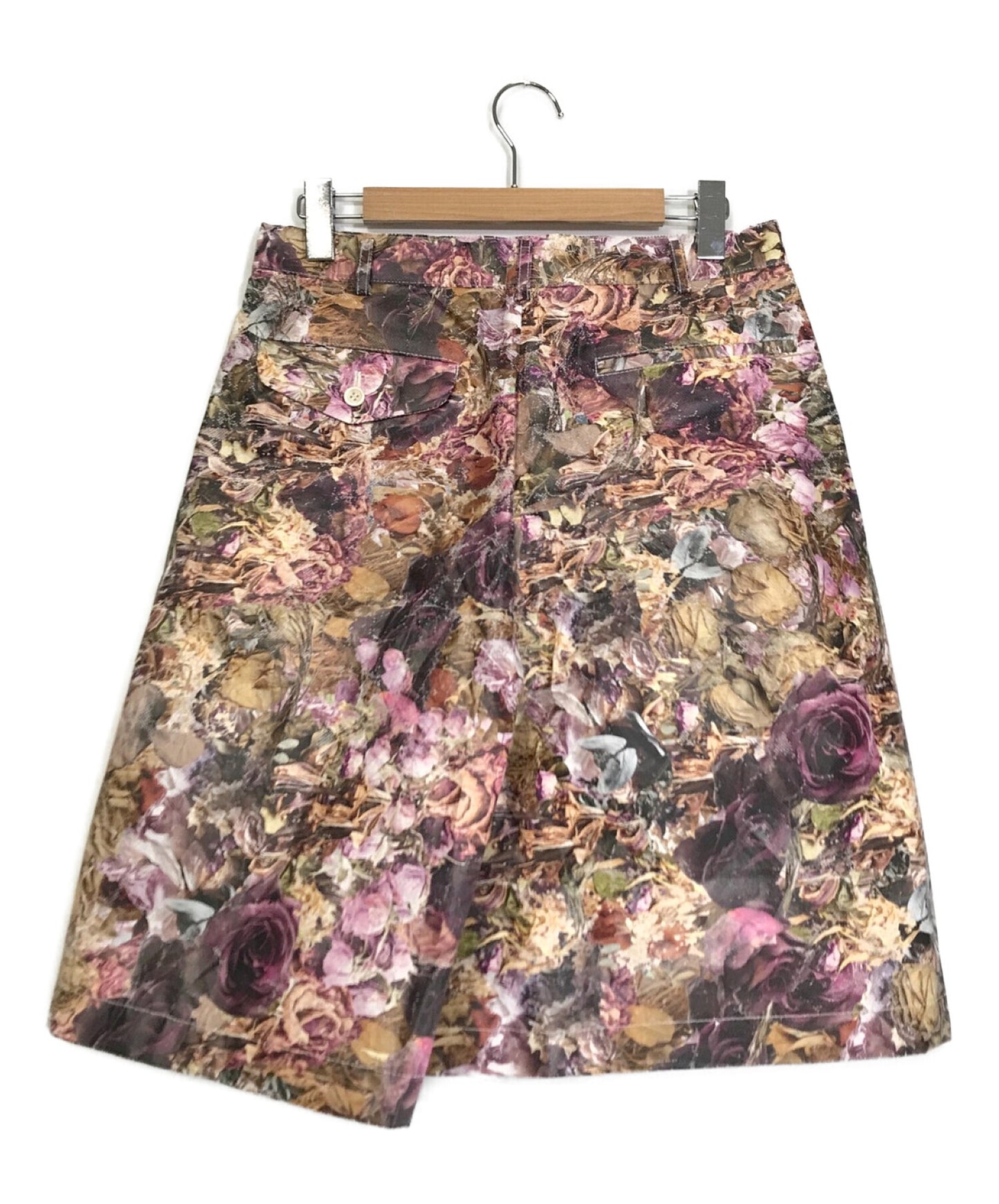 [Pre-owned] COMME des GARCONS HOMME PLUS Floral Paper Effect Shorts 22SS PI-P053