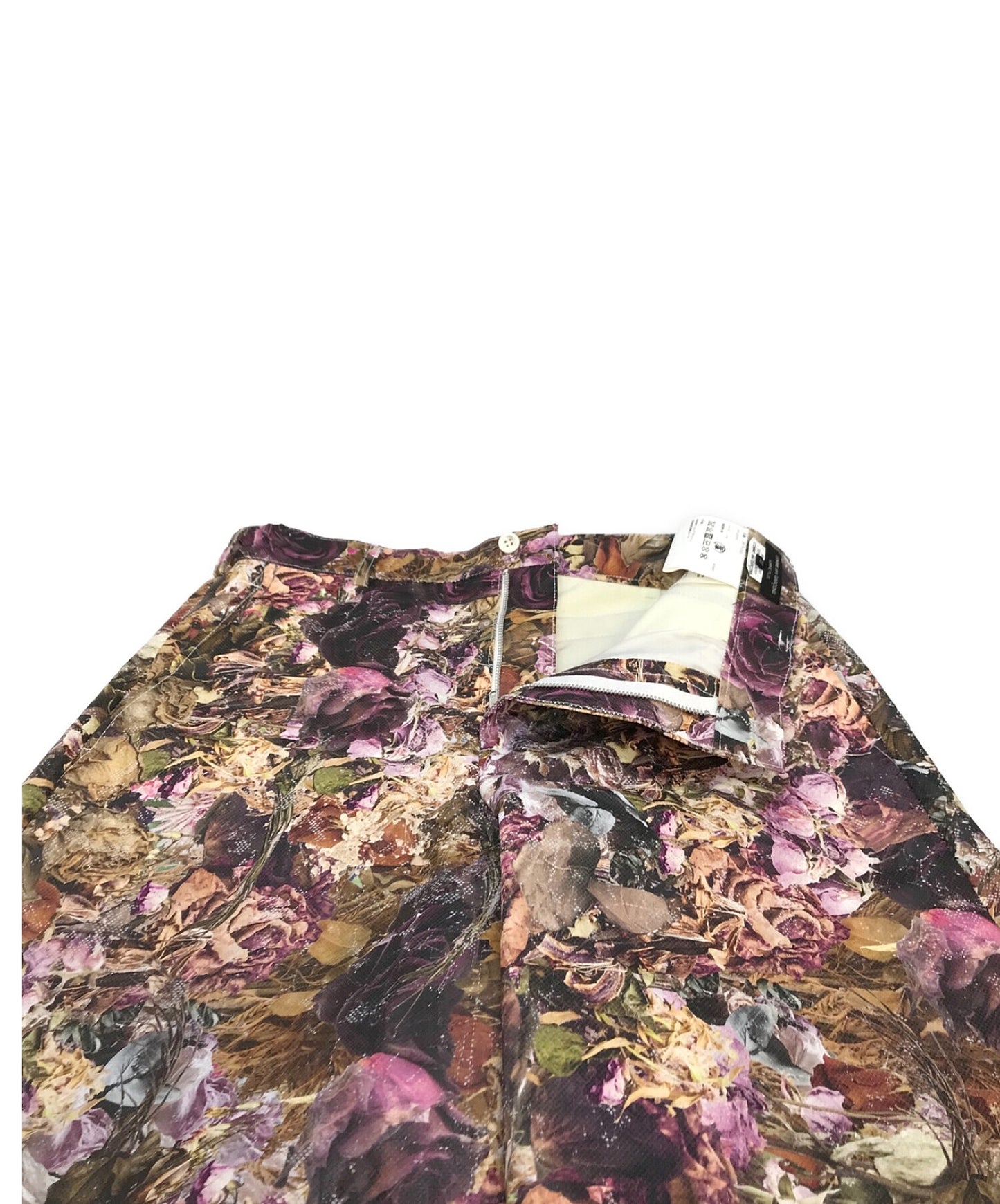 [Pre-owned] COMME des GARCONS HOMME PLUS Floral Paper Effect Shorts 22SS PI-P053