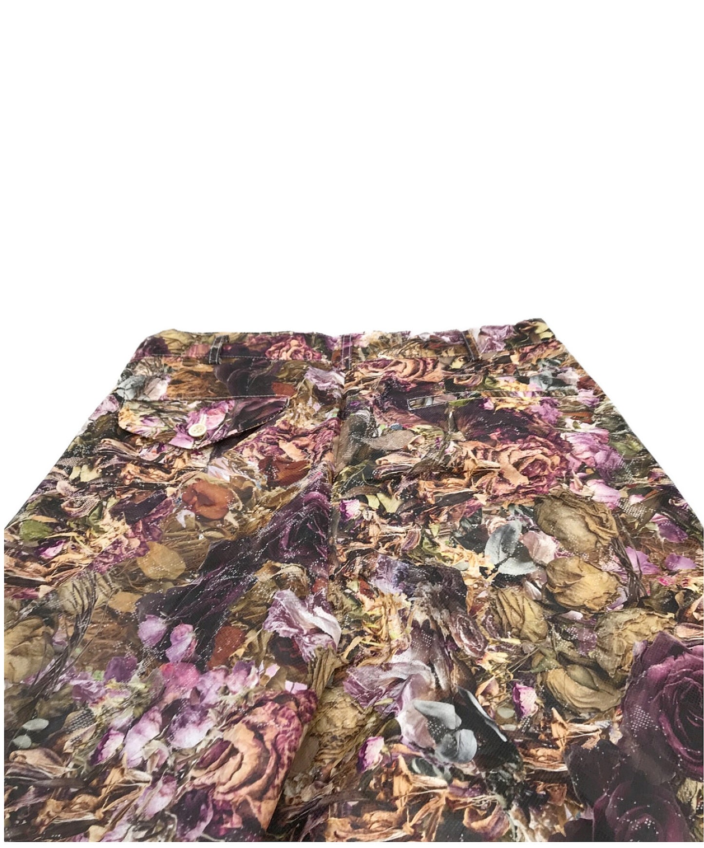 [Pre-owned] COMME des GARCONS HOMME PLUS Floral Paper Effect Shorts 22SS PI-P053