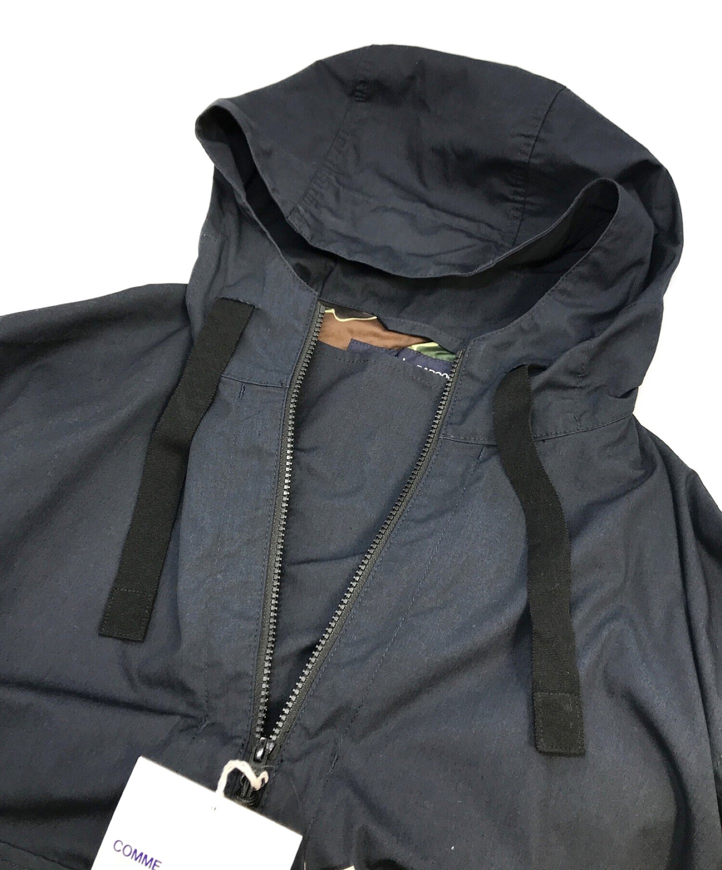 Comme des Garcons Homme ผลิตภัณฑ์สภาพอากาศที่มีความหนาแน่นสูงเสร็จสิ้น anorak hoodie hi-j007