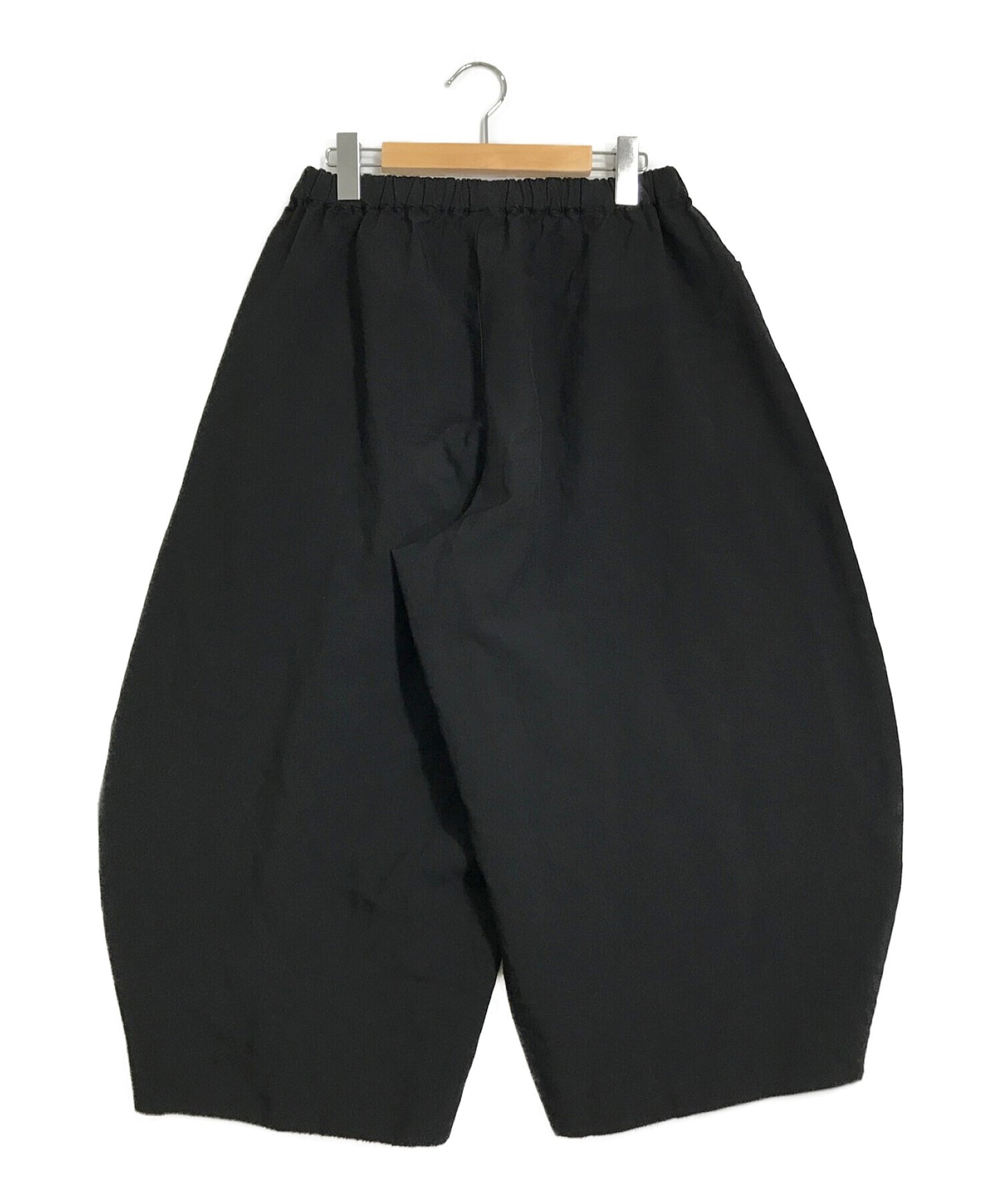 黑色COMME DES GARCONS後期製作寬褲1H-PO1