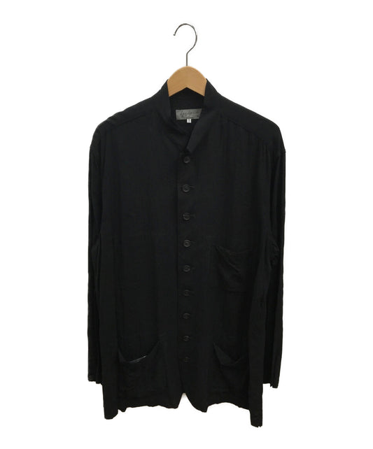 Yohji Yamamoto Pour Homme 20SS人造丝Cambric衬衫夹克HN-B21-214