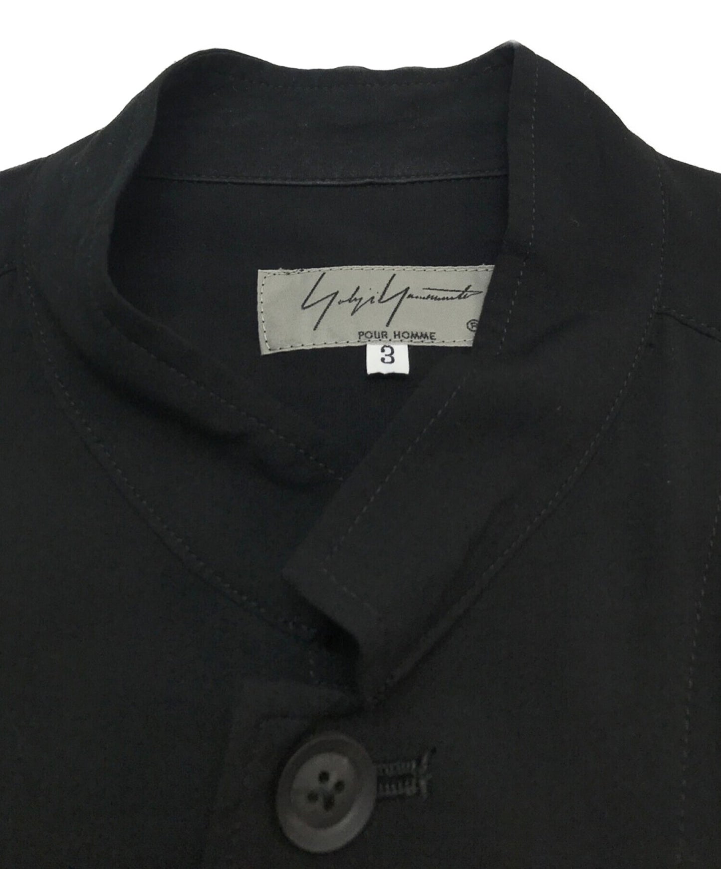 yohji yamamoto pour homme 20ss rayon เสื้อแจ็คเก็ตเสื้อแจ็คเก็ต HN-B21-214