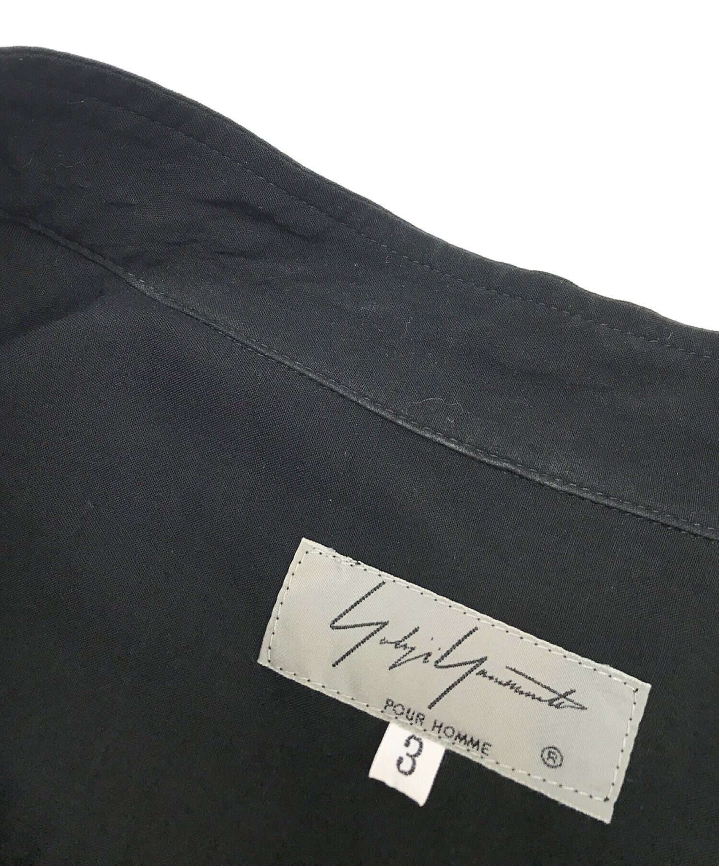 yohji yamamoto pour homme 20ss rayon เสื้อแจ็คเก็ตเสื้อแจ็คเก็ต HN-B21-214