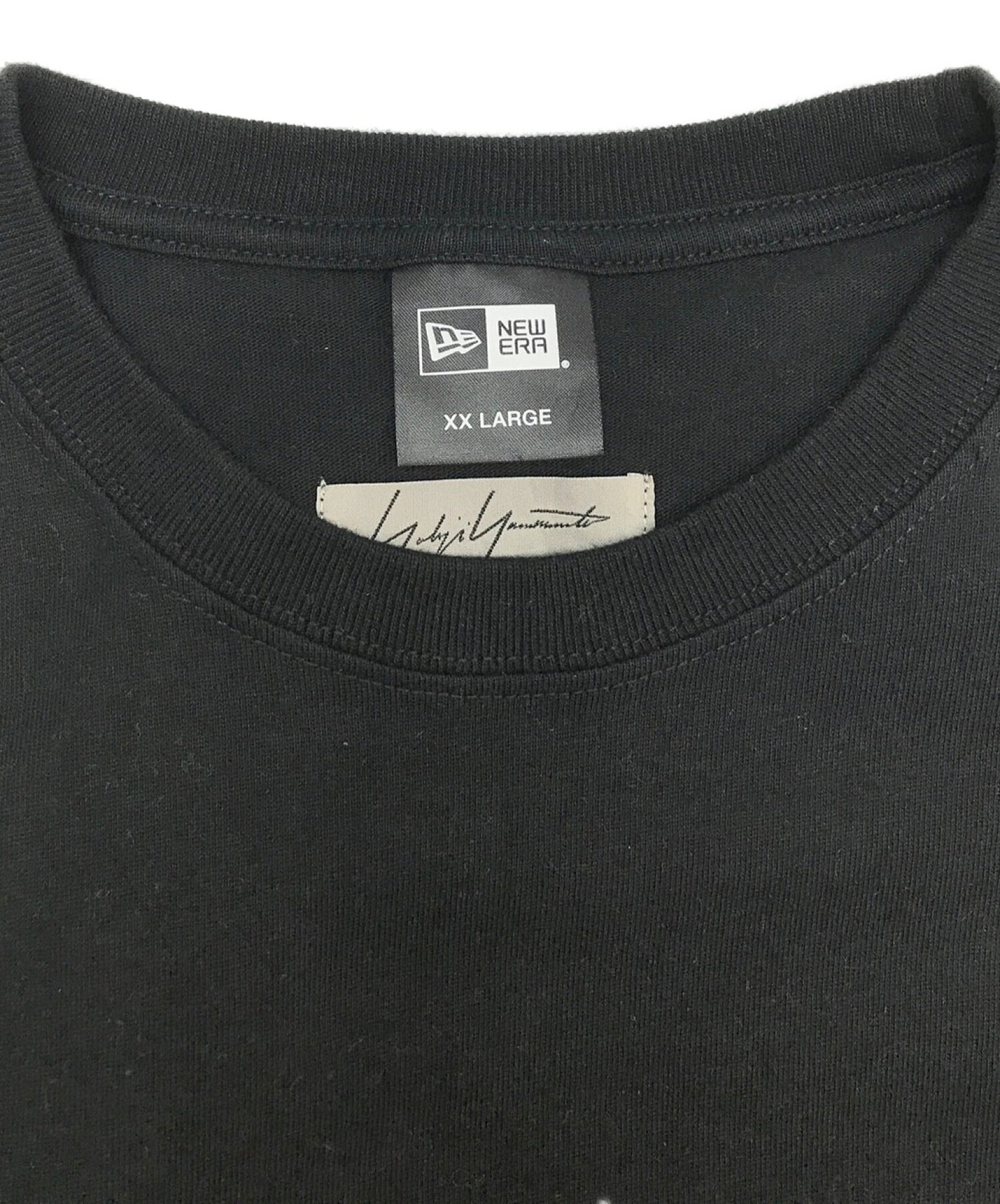 yohji yamamoto x 새로운 시대 티셔츠 / 짧은팔 티셔츠 / 짧은팔 컷 및 꿰매는 HC-T98-078