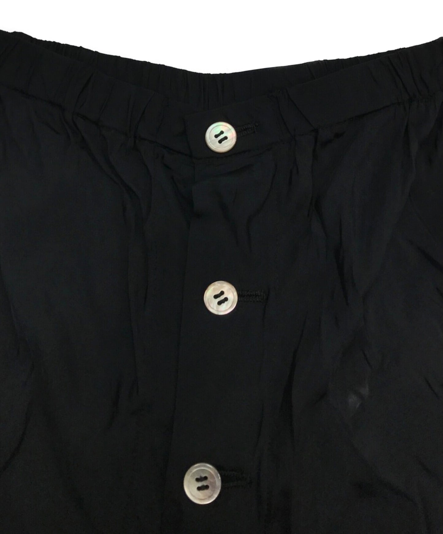 Comme des Garcons的前鈕扣裙子帶有不同的材料開關GS-040120