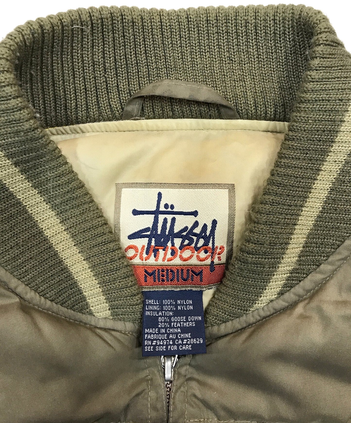 舊斯圖西90年代的縫夾克