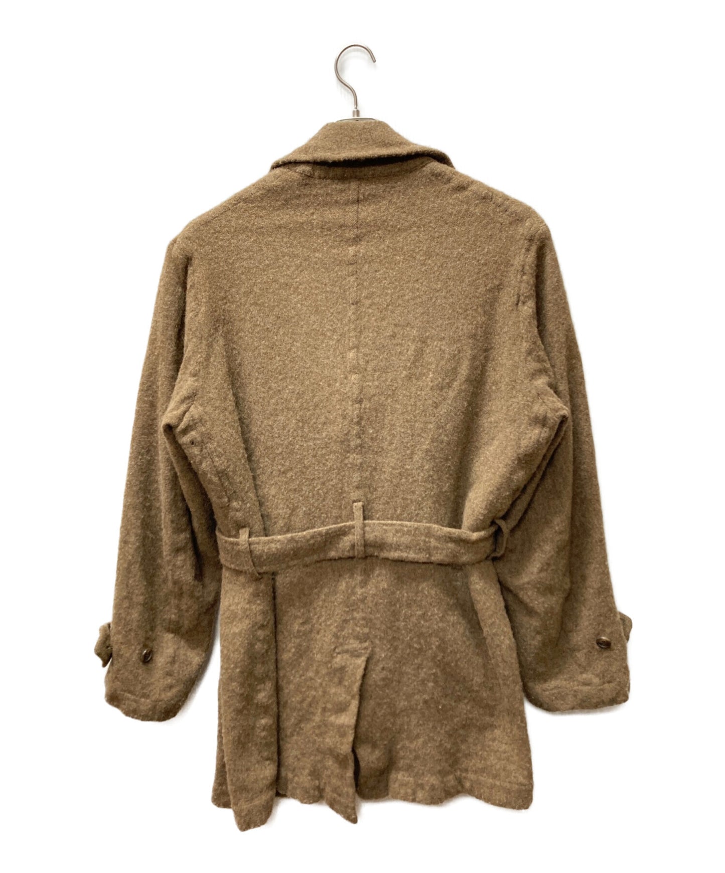 [Pre-owned] COMME des GARCONS HOMME DEUX Shrunken Waist Belt Wool P Coat DH-C003