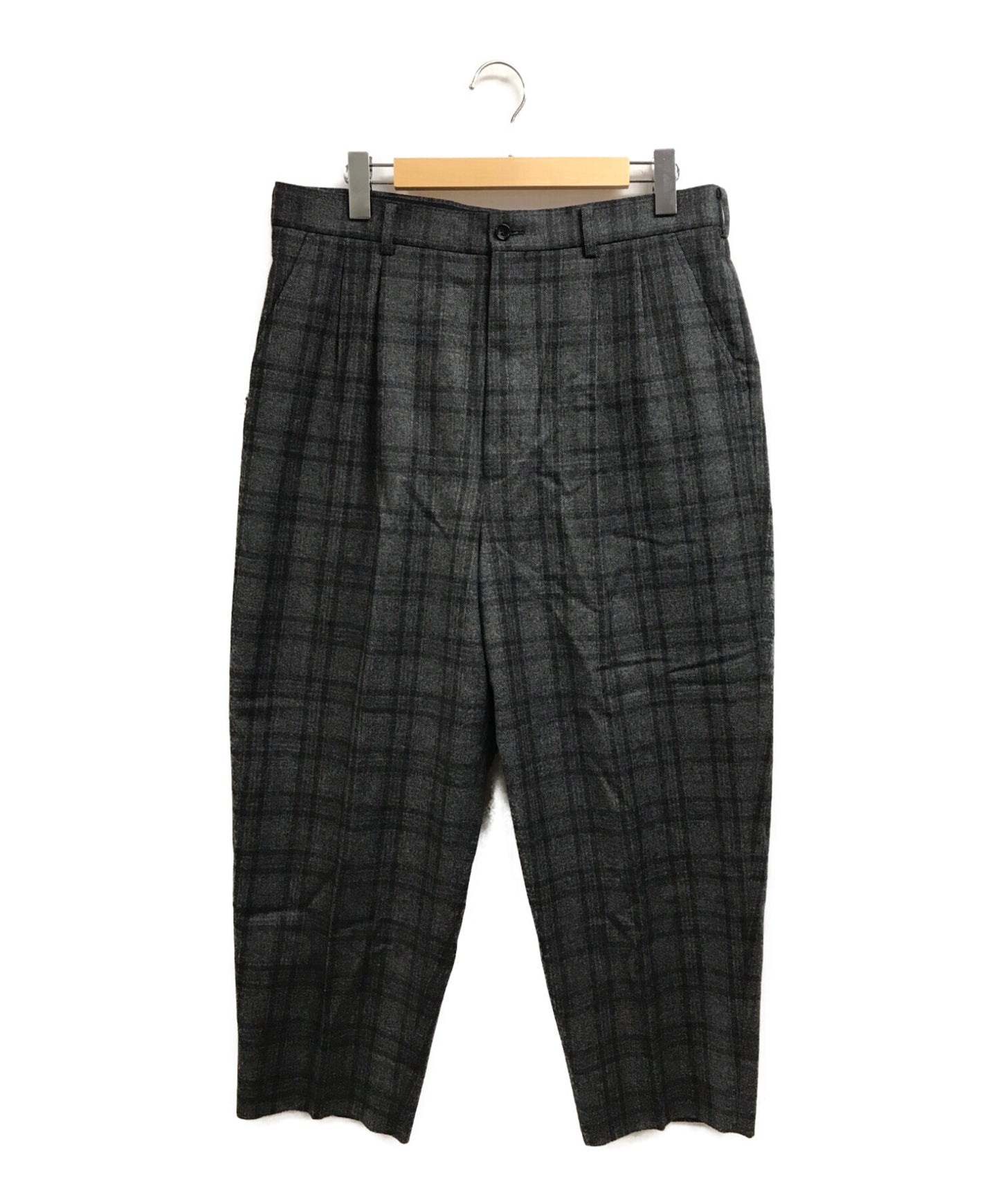 [Pre-owned] COMME des GARCONS 21AW two-tucked wool check pants HH-P041