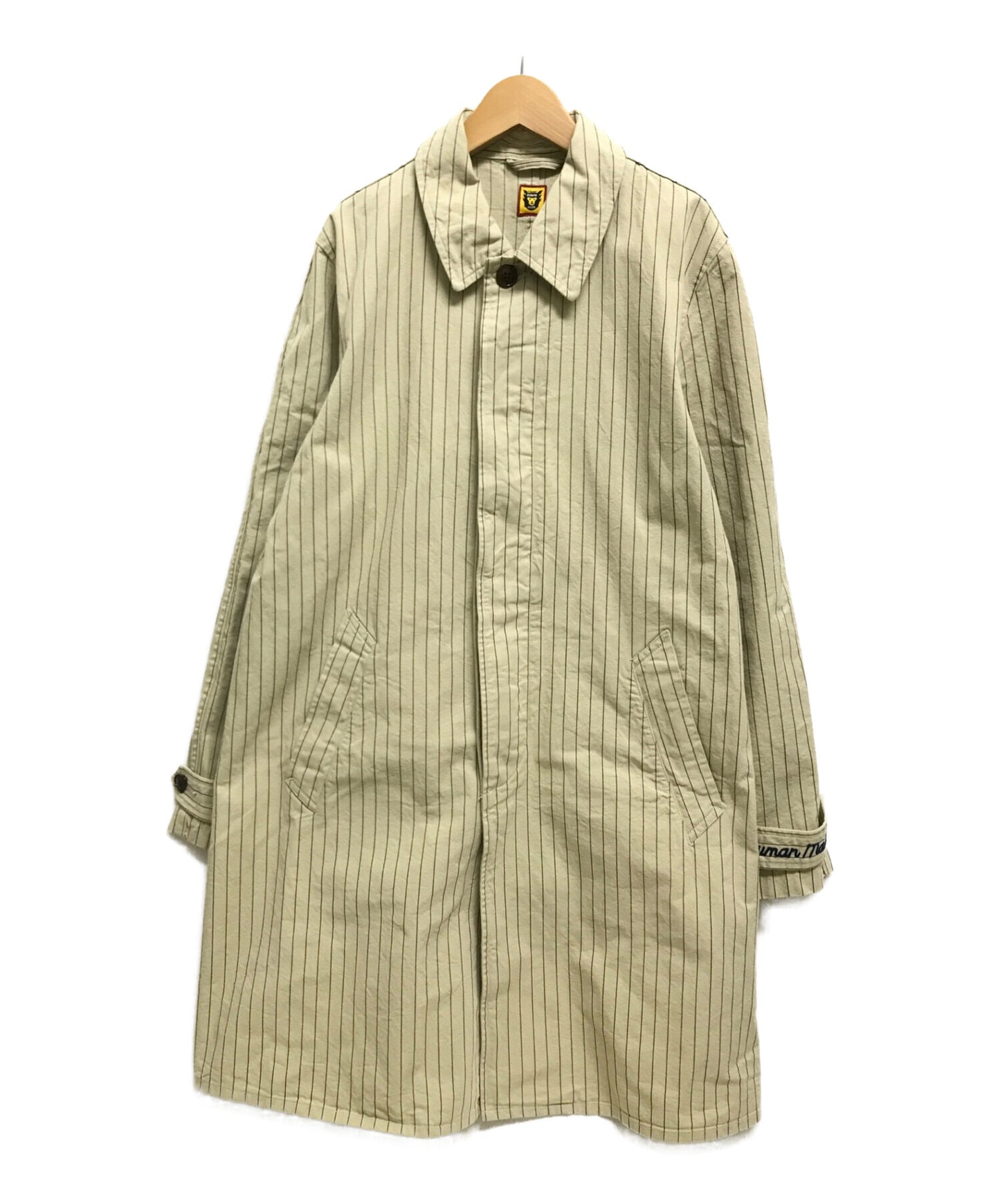 [Pre-owned] HUMAN MADE Store Coat Stripe Stencil Collar
