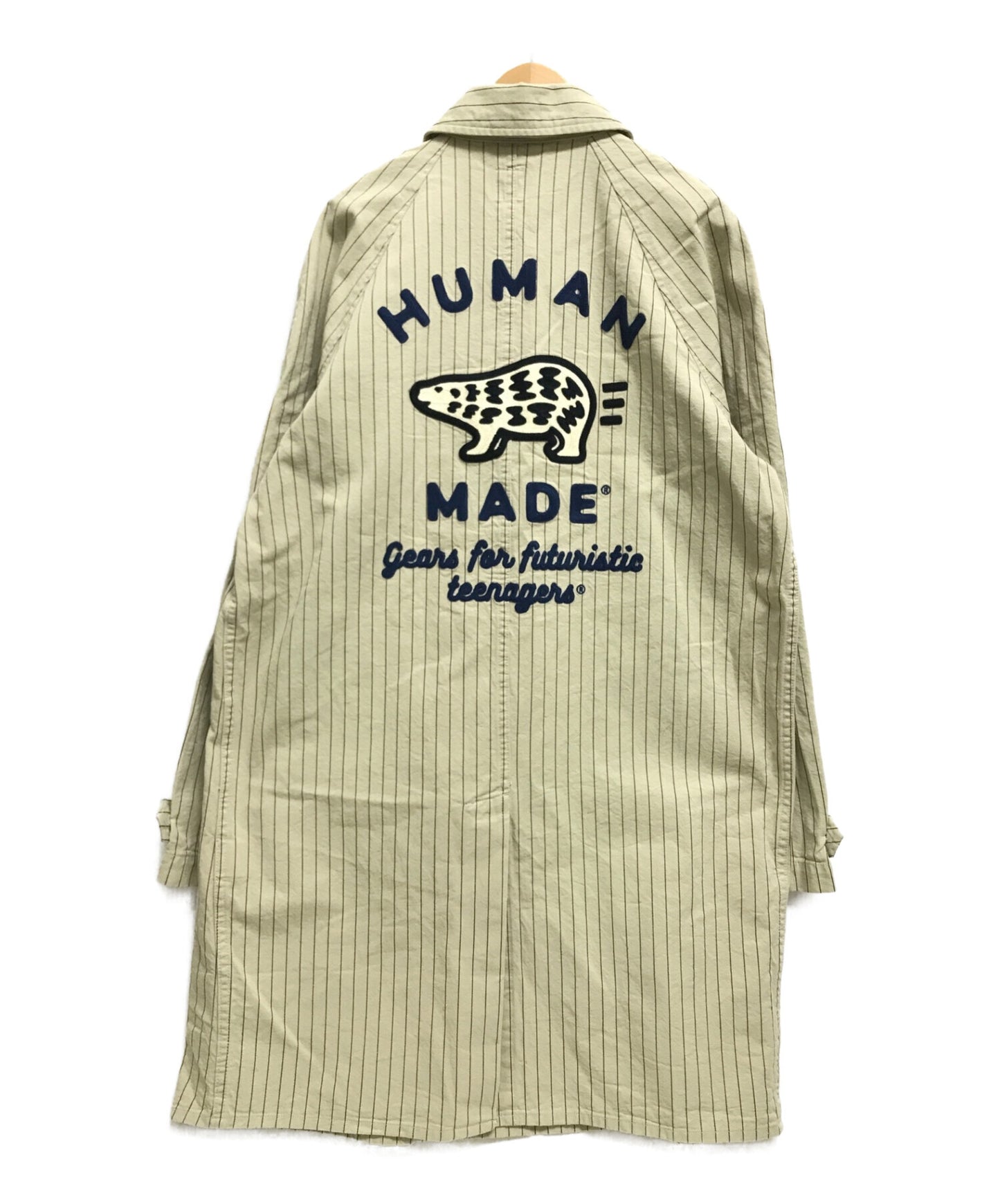 [Pre-owned] HUMAN MADE Store Coat Stripe Stencil Collar