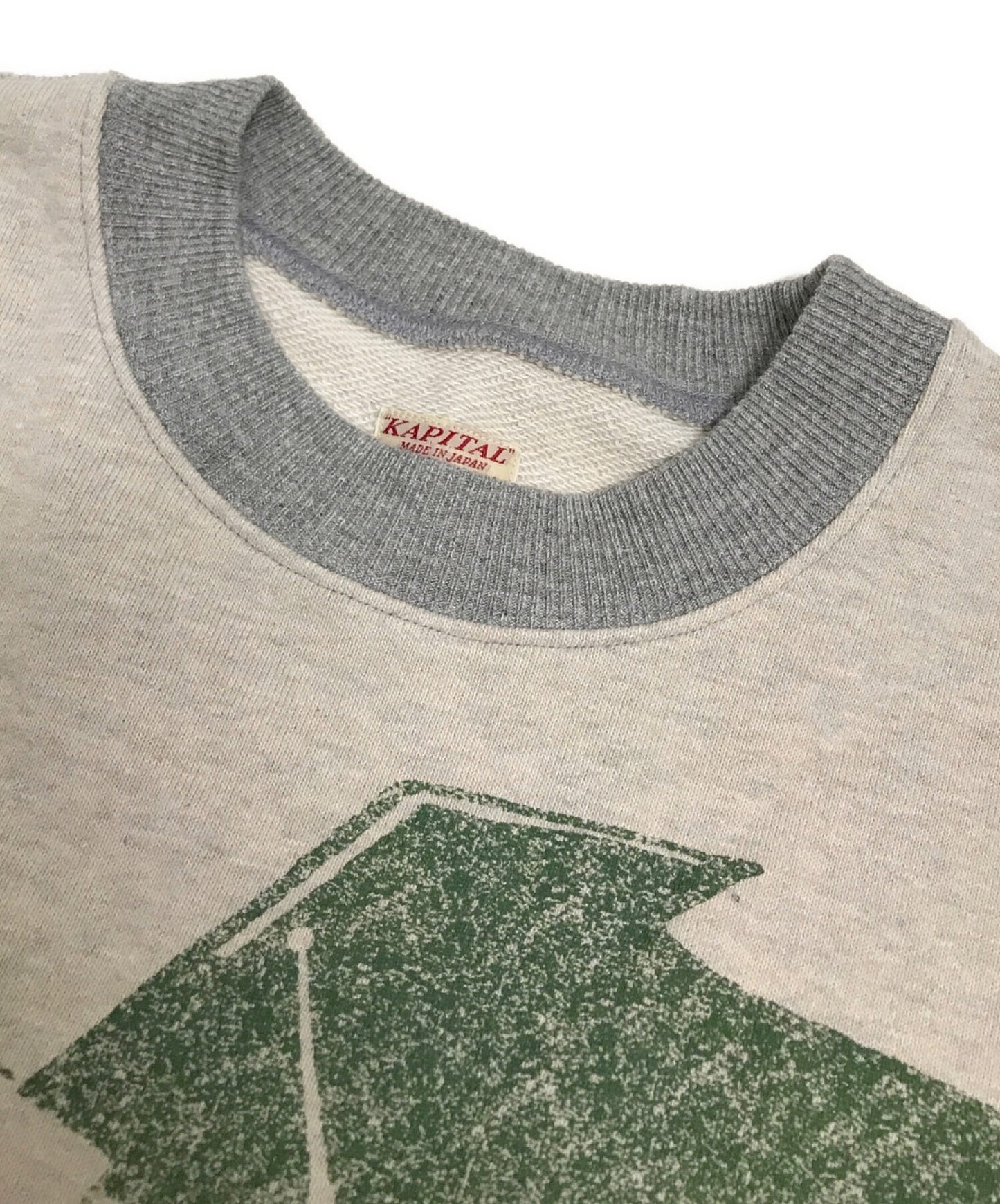 Kapital Top衬里的皮草Dolman运动衫钢琴状态印刷运动衫切割和缝制EK-1131