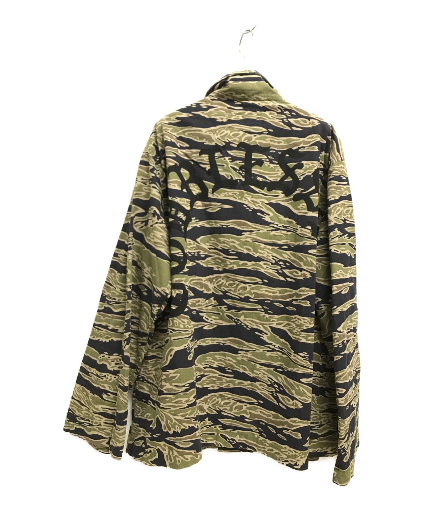 [Pre-owned] WACKO MARIA Tiger camo jacket military back print god bless you