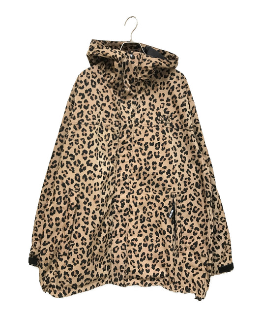 Wacko Maria × Nanga Special Order Leopard Mountain Parka 로고 자수 zip blouson