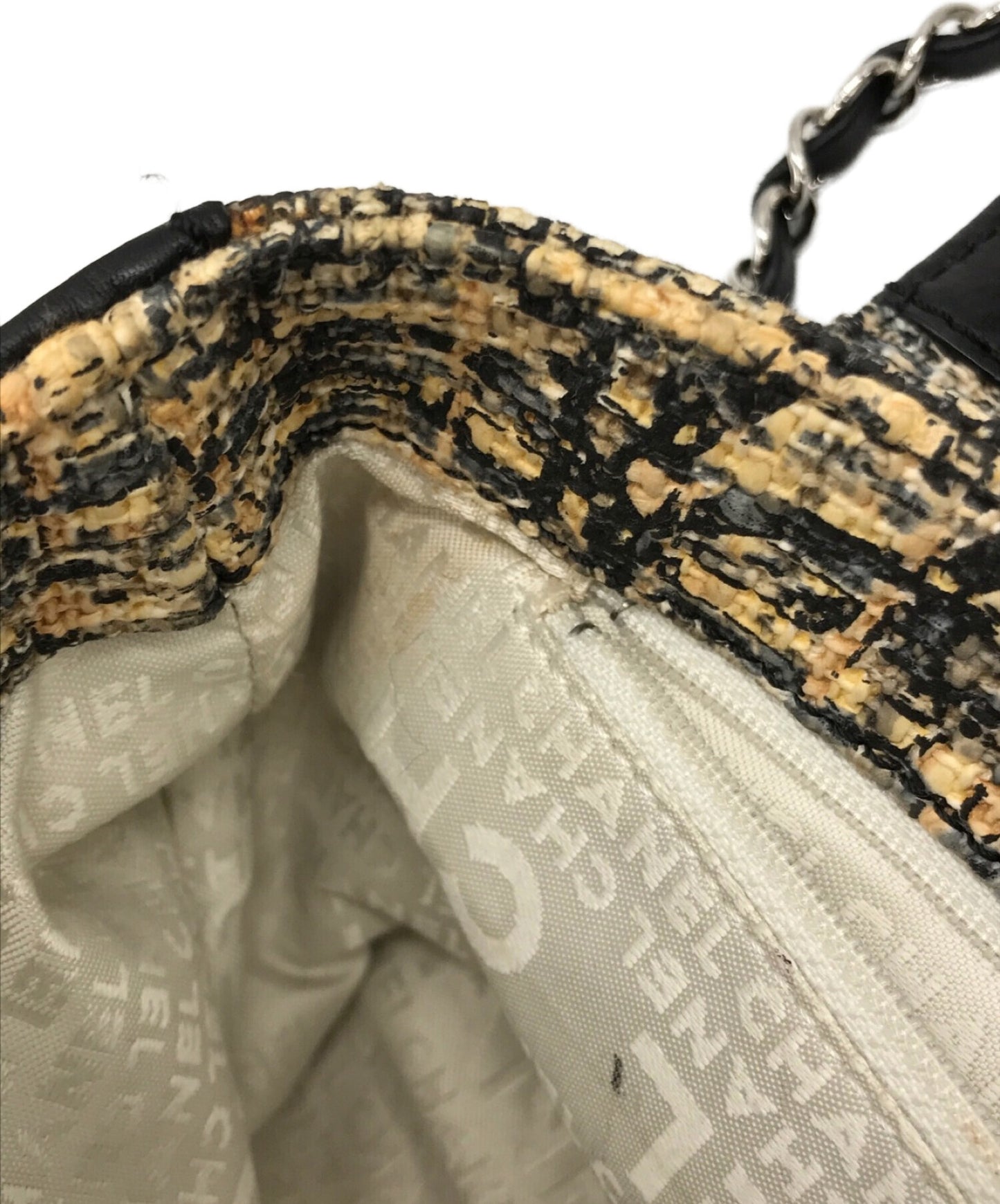 Chanel Iconic Print Tweed Chain Bag Bag 10363554