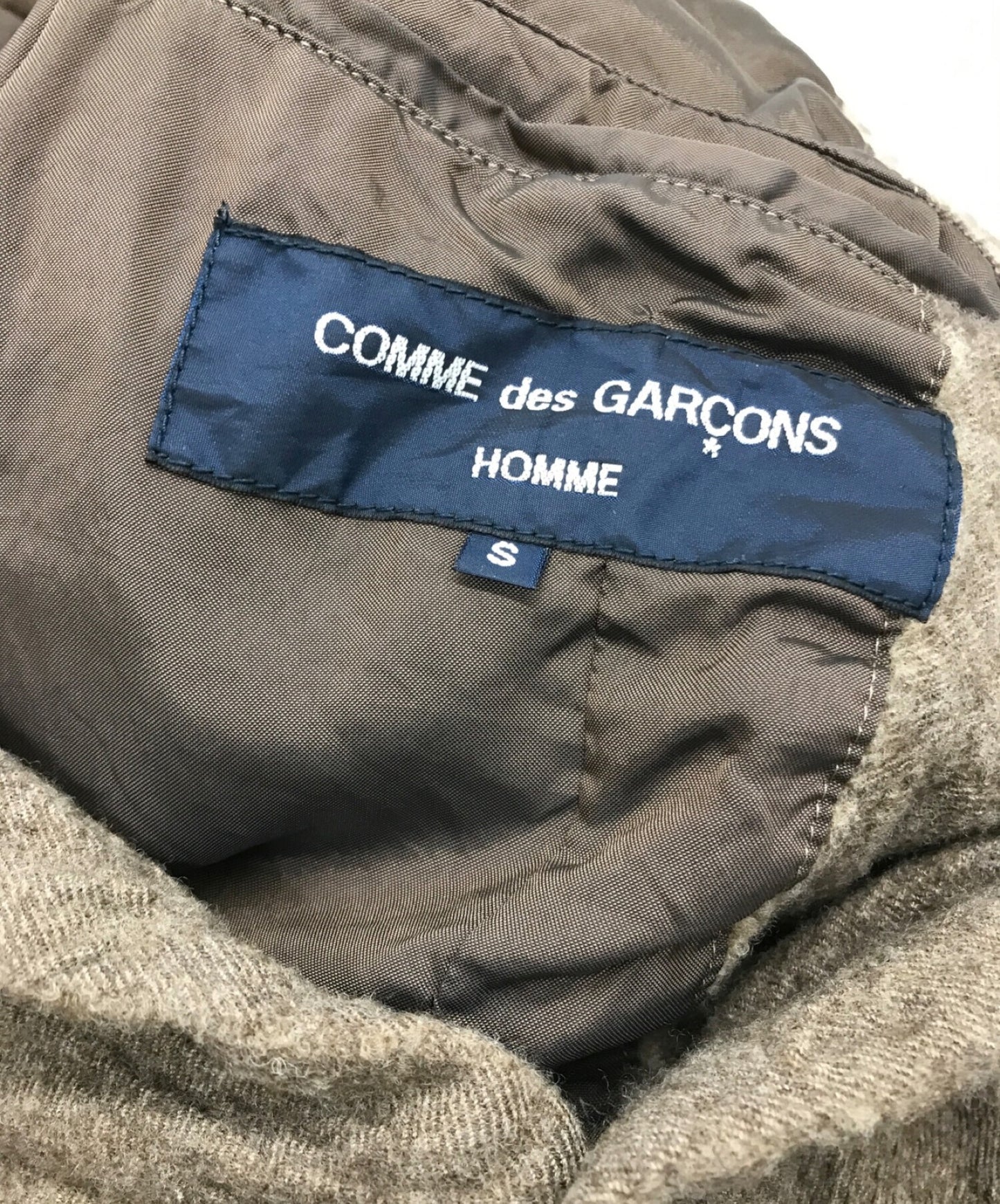 Comme des Garcons Homme羊毛縮水量身定制的外套HT-J025