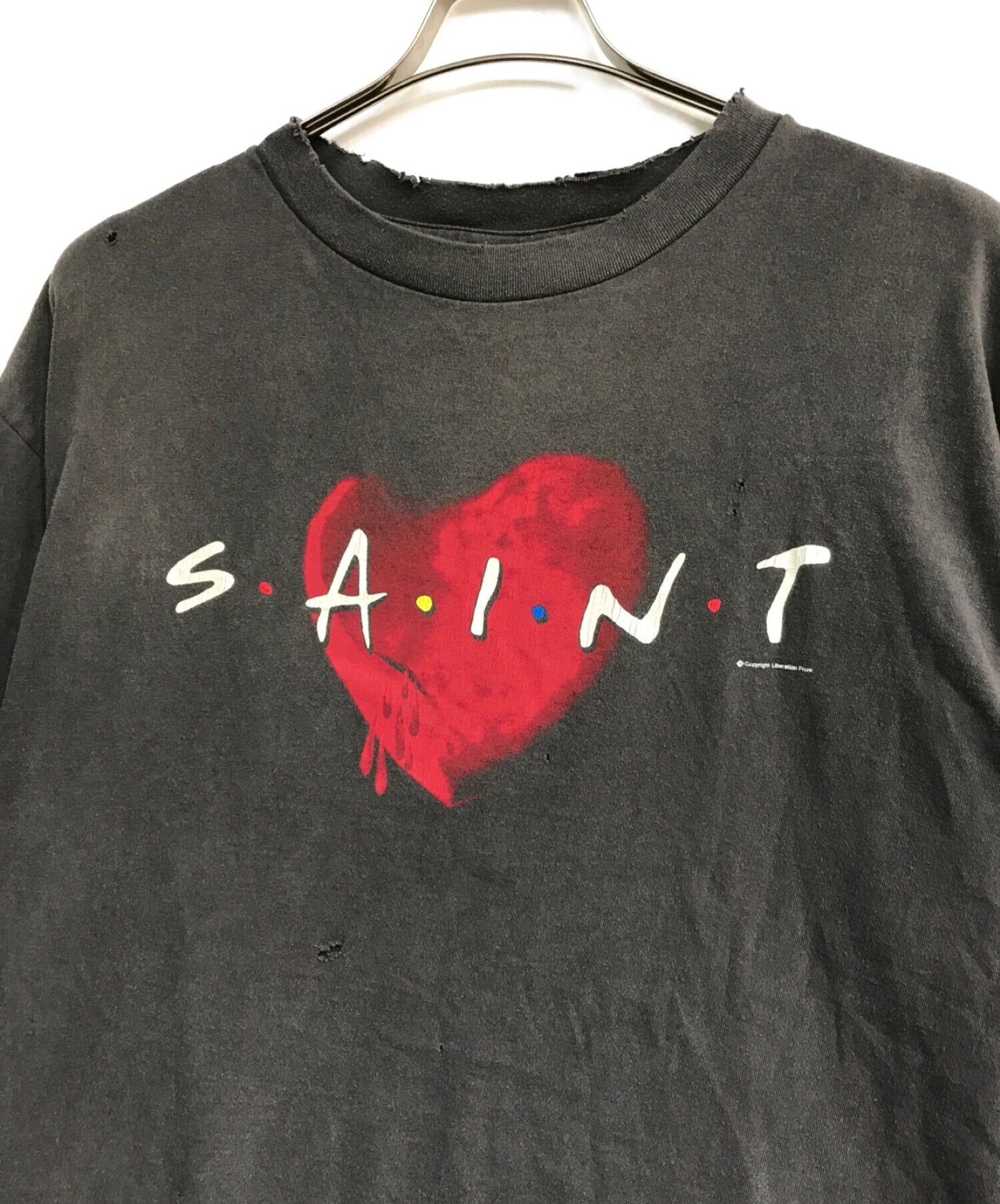 เสื้อยืด Saint Michael Heart SM-A22-0000-004 เสื้อยืดหัวใจ SM-A22-0000-004