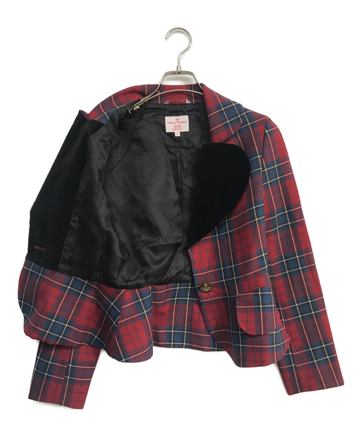 [Pre-owned] Vivienne Westwood RED LABEL Tartan plaid love jacket 16-01-452005 16-01-452005