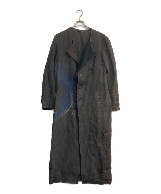 [Pre-owned] Yohji Yamamoto pour homme 20SS LOOK No.1 P double top front long dress HN-D17-816 Beautiful things disappear every day HN-D17-816