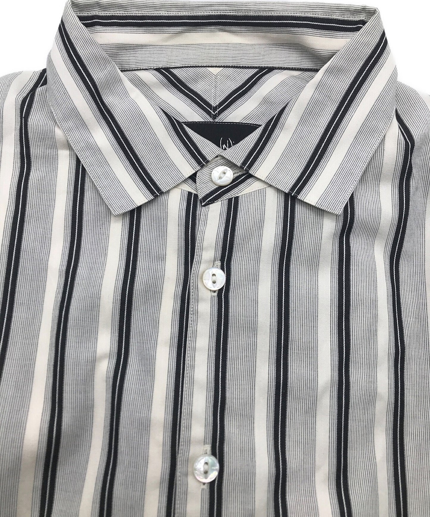 [Pre-owned] NUMBER (N)INE 09SS"LONESOME HEROES" period Decorated pullover striped shirt K3327