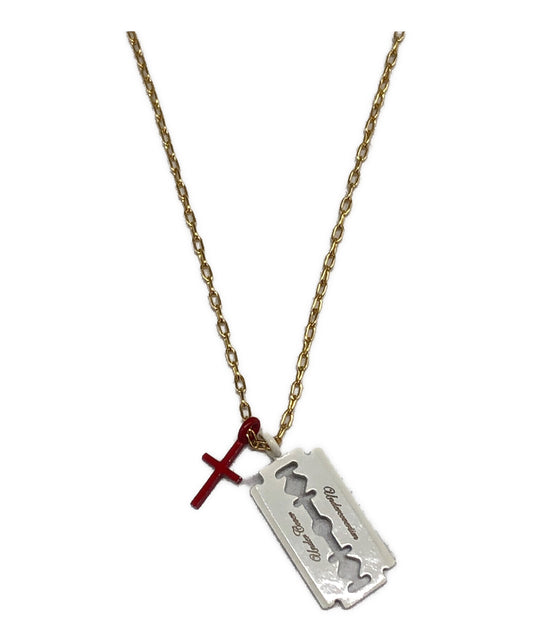 [Pre-owned] UNDERCOVER Razor & Cross Silver Necklace