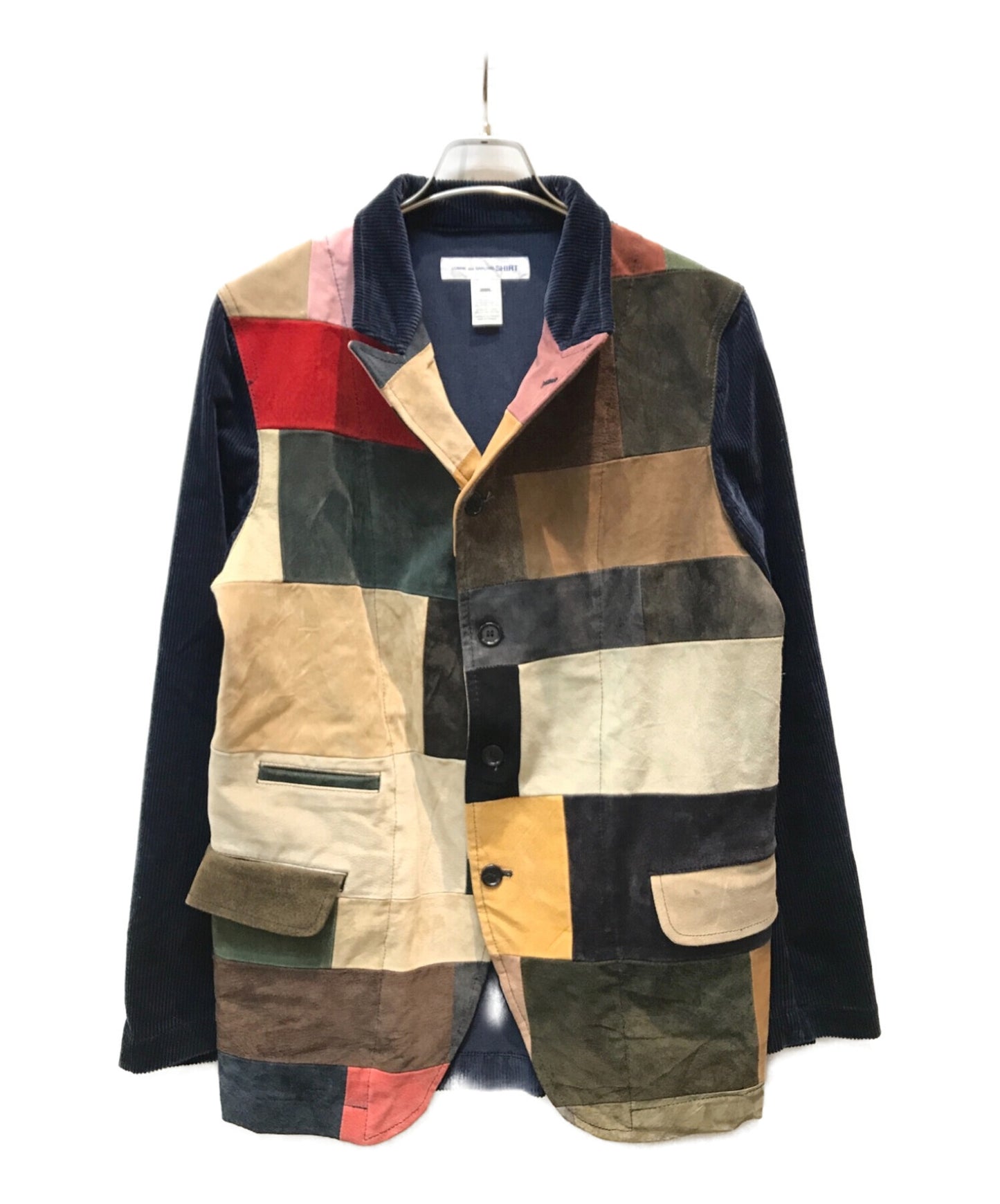 [Pre-owned] COMME des GARCONS SHIRT Leather Patchwork Jacket W23164