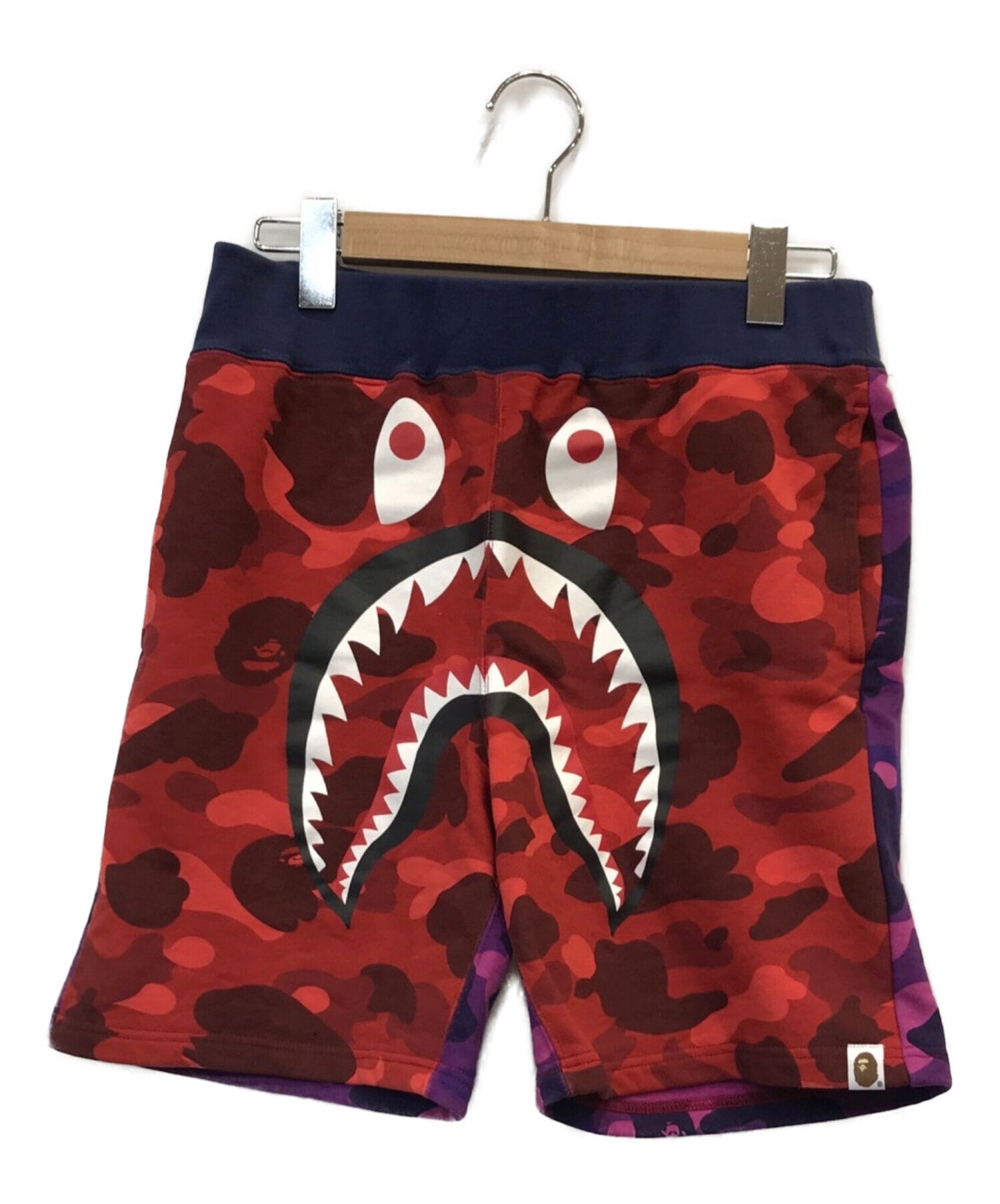 A BATHING APE SHARK SWEAT SHORT PANTS / Half Pants 001SPI201003M