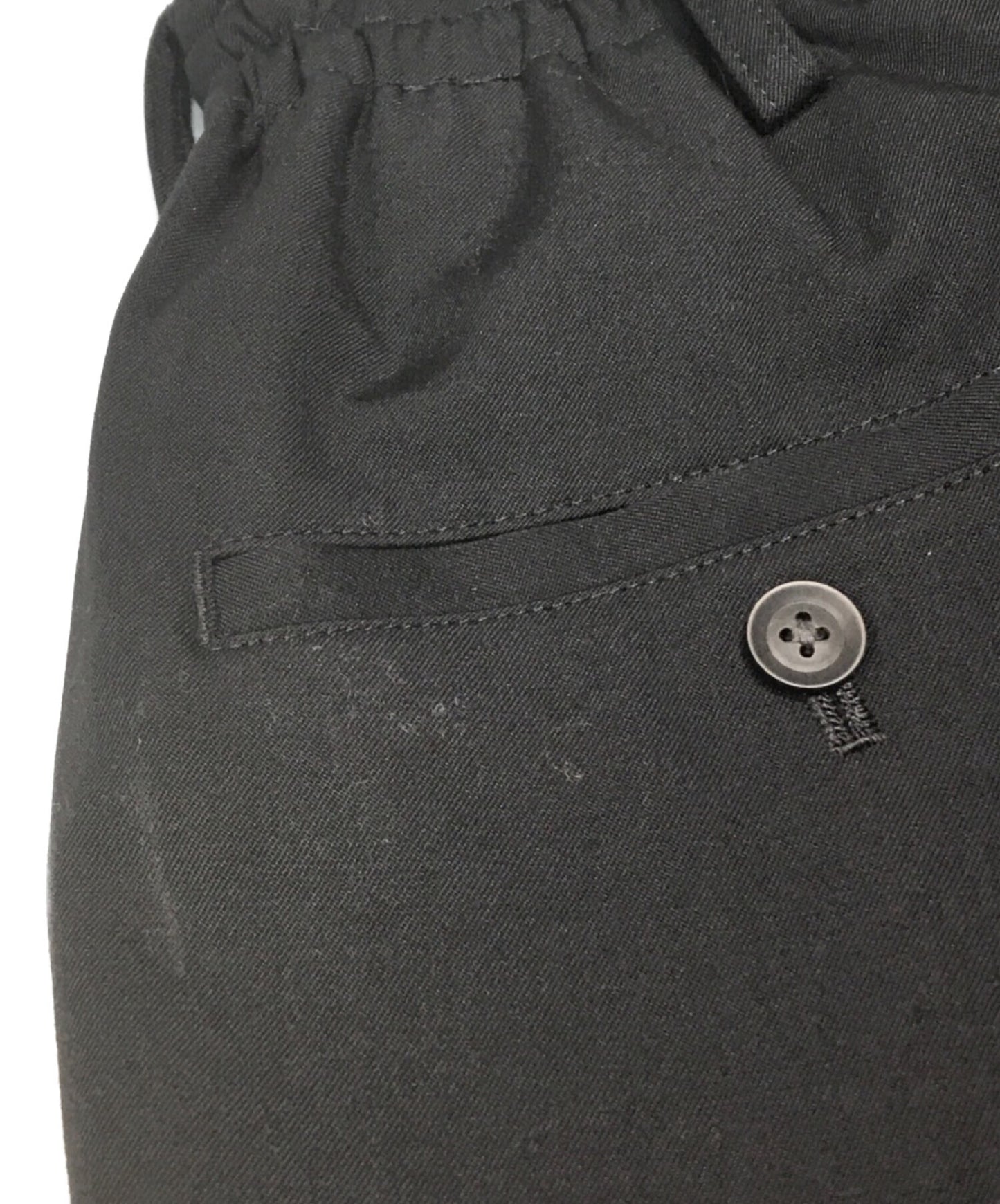 Yohji Yamamoto Lace-Up กางเกงพร้อมสตริงเปิด HD-P56-100