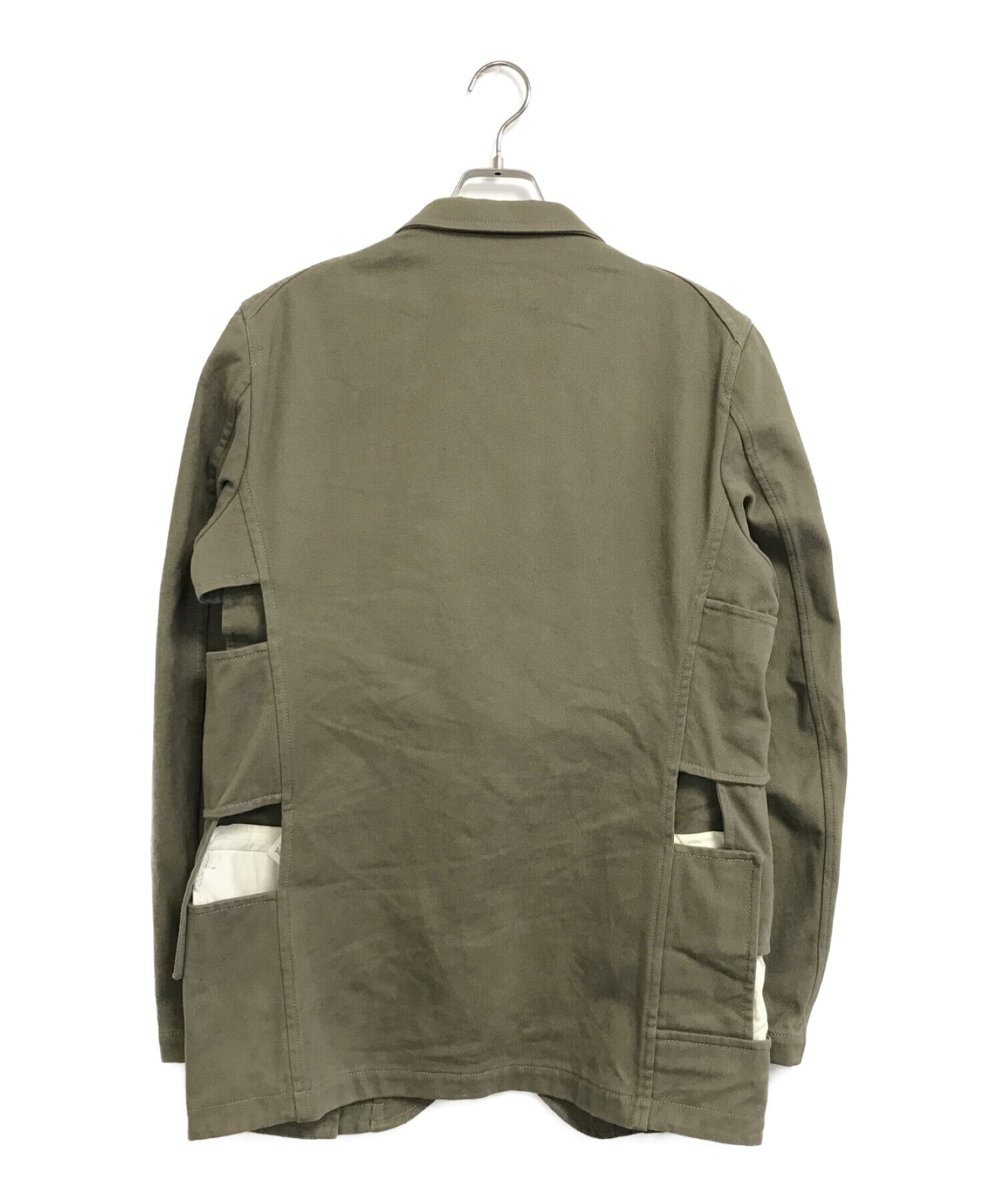 Comme des Garcons 셔츠 절단 맞춤형 재킷 W28168