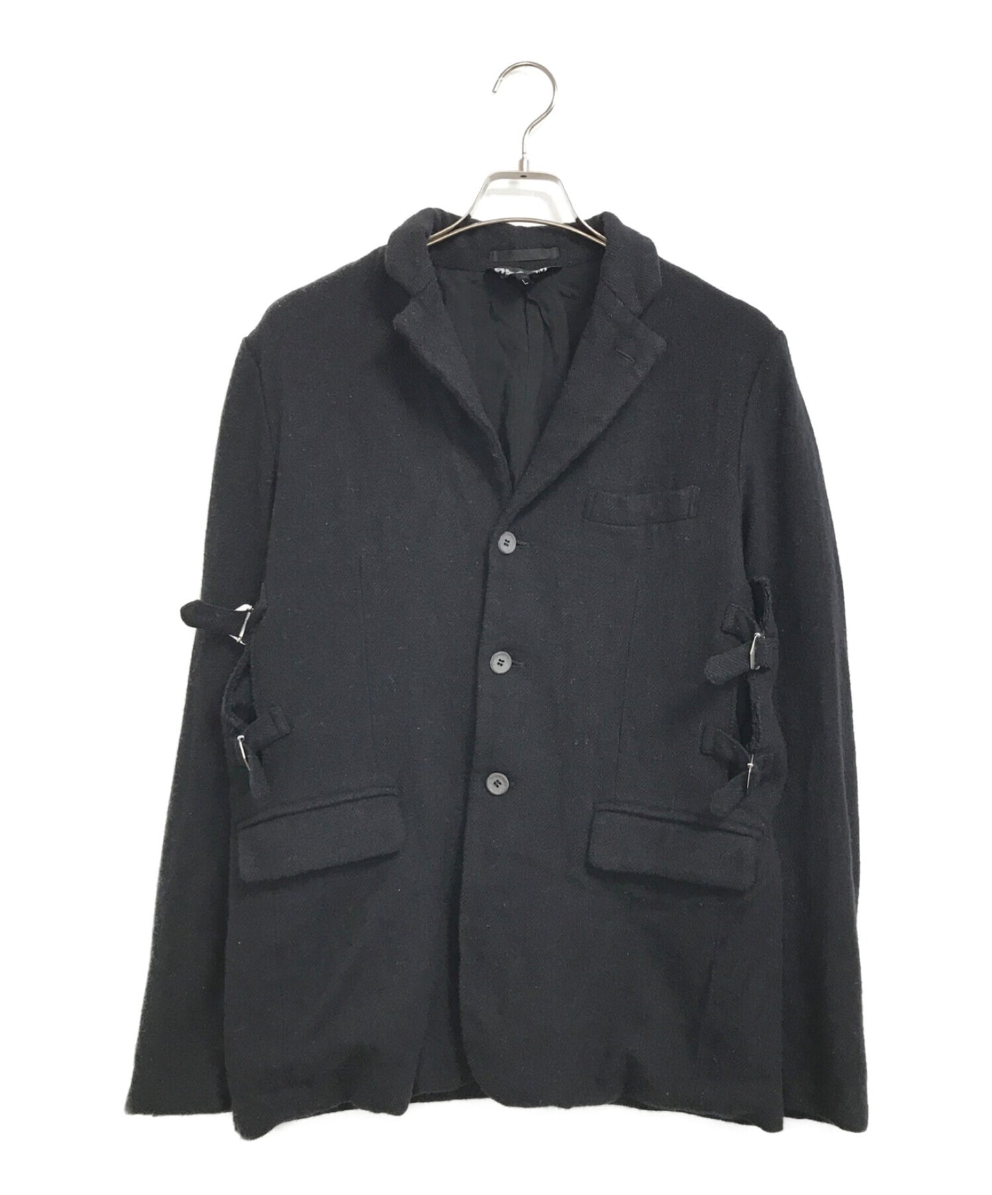 [Pre-owned] BLACK COMME des GARCONS Belt Design Wool Jacket 1T-J017