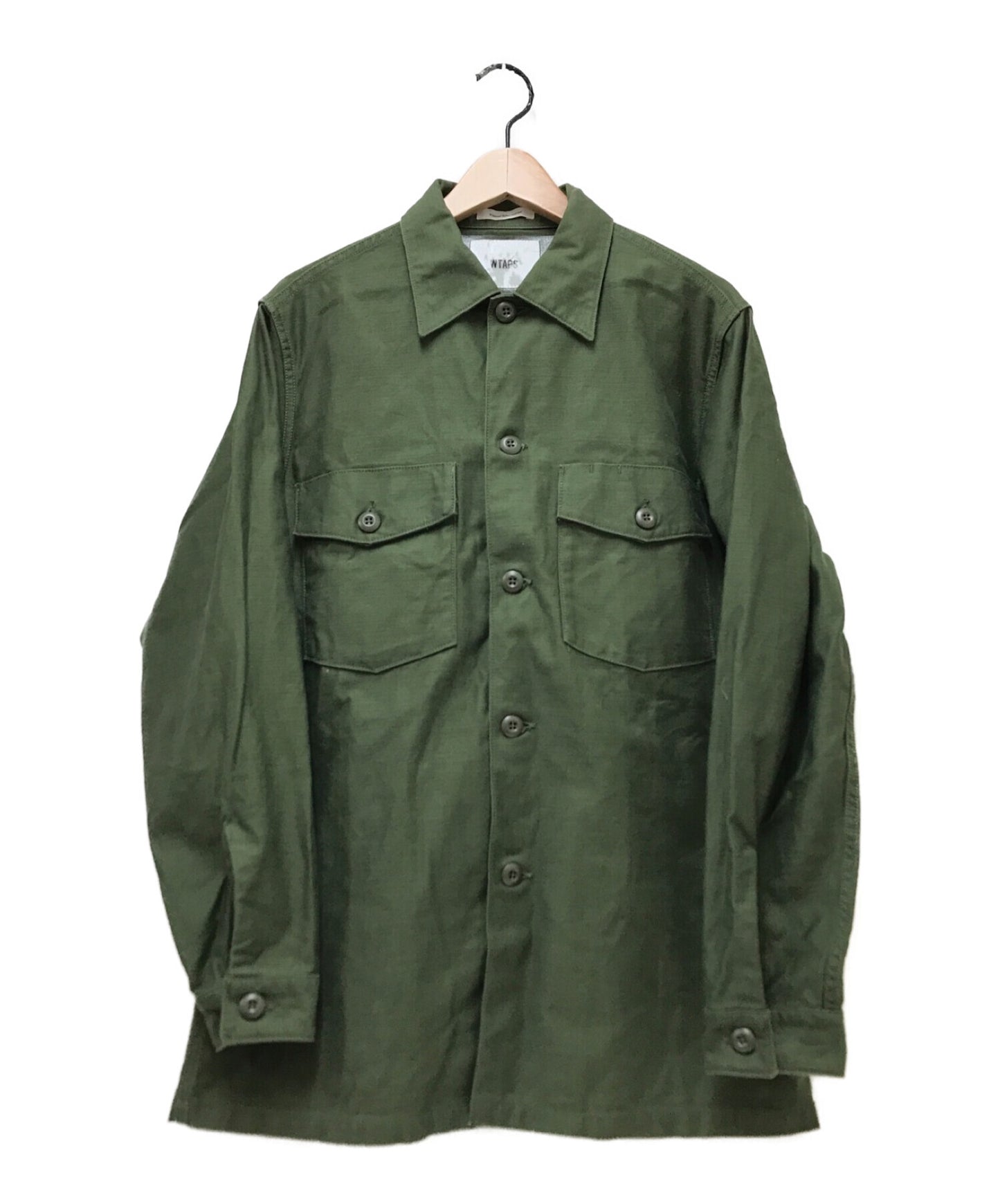 Pre-owned] WTAPS SHIRT. COTTON SATIN / Military Shirt brdt-shm01