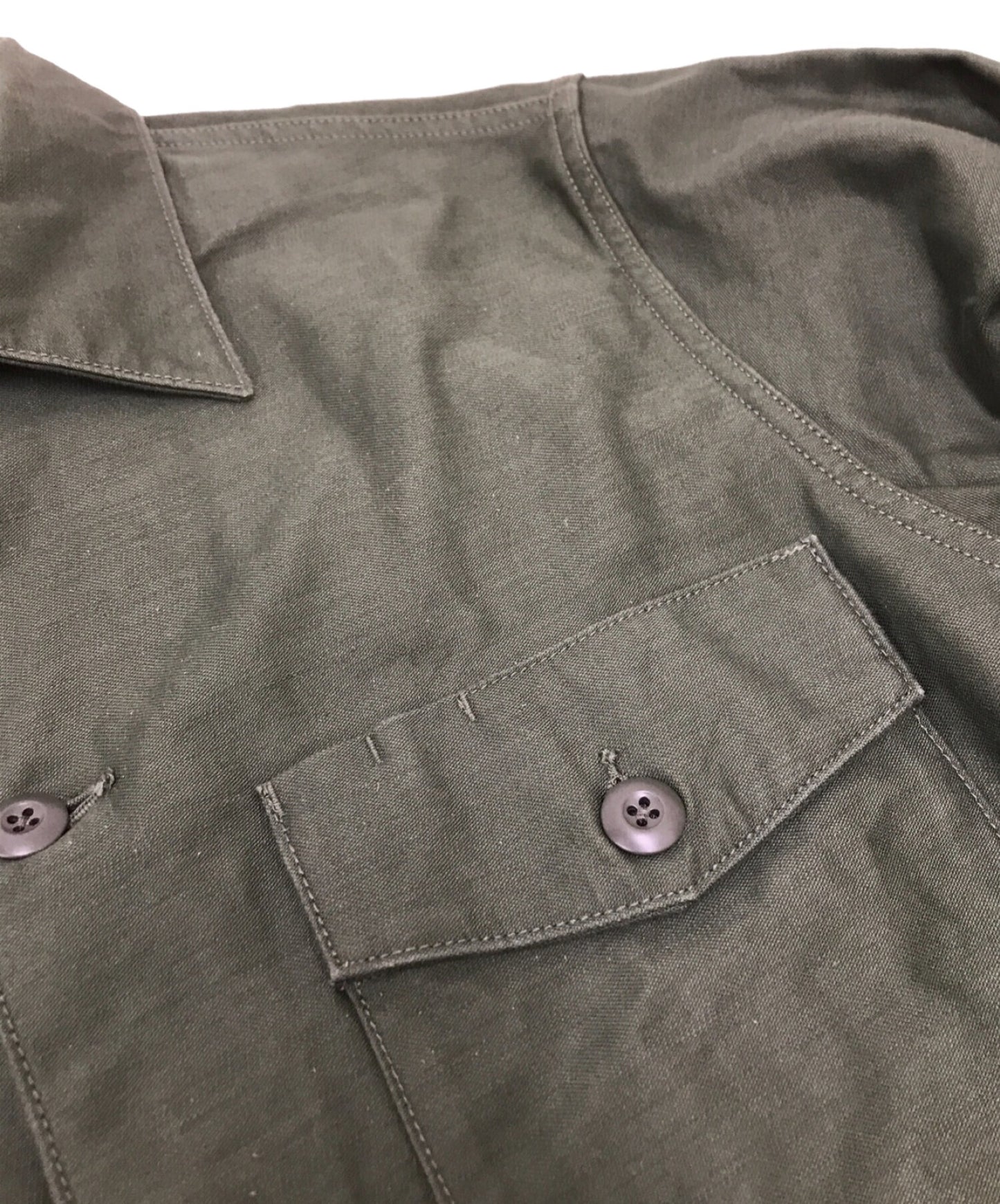 [Pre-owned] WTAPS SHIRT. COTTON SATIN / Military Shirt brdt-shm01 wmill-ls 02