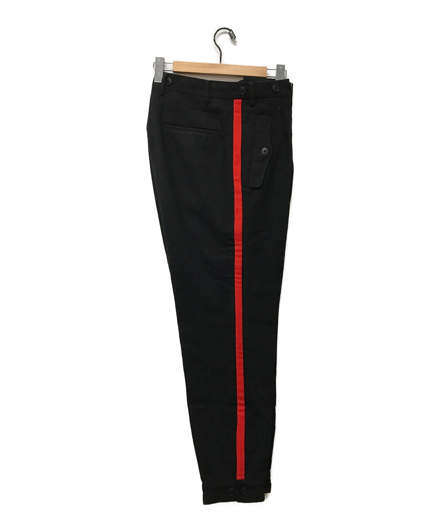 [Pre-owned] Yohji Yamamoto pour homme Buttoned hem Sideline Suspender Wool Pants HV-P37-106