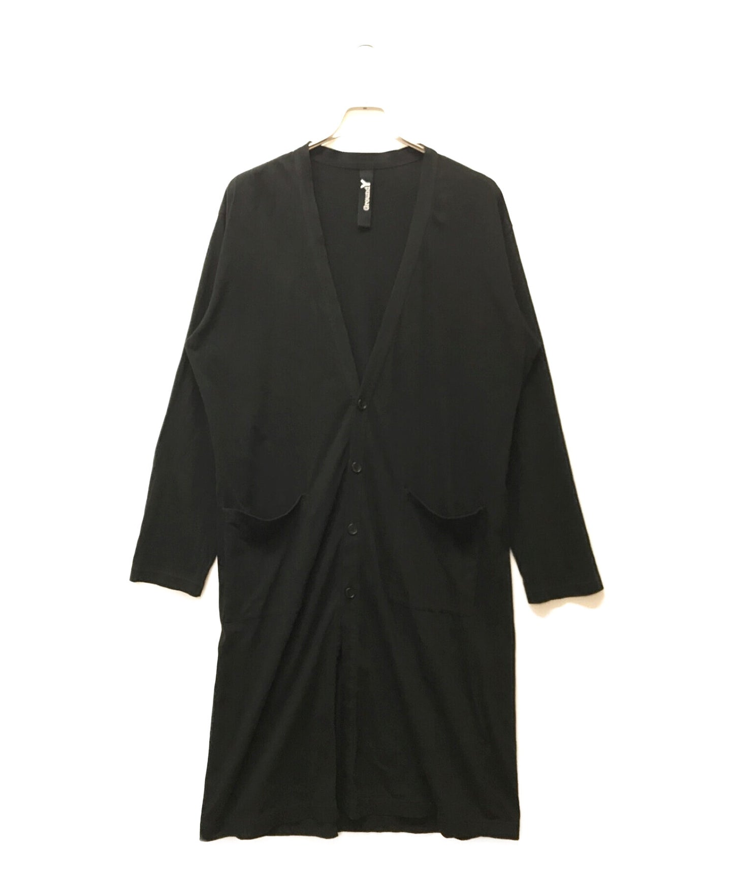 [Pre-owned] GROUND Y Cotton jersey oversized long cardigan GD-T07-047