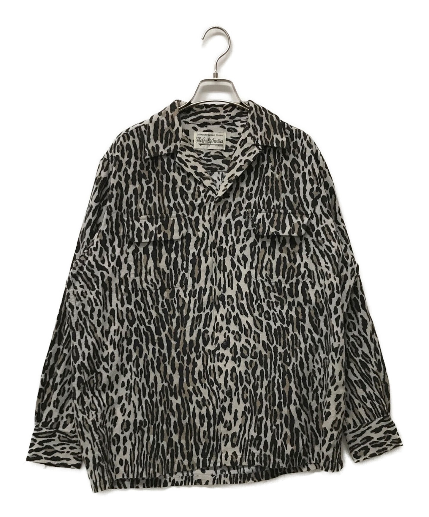 [Pre-owned] WACKO MARIA Leopard open collar flannel shirt