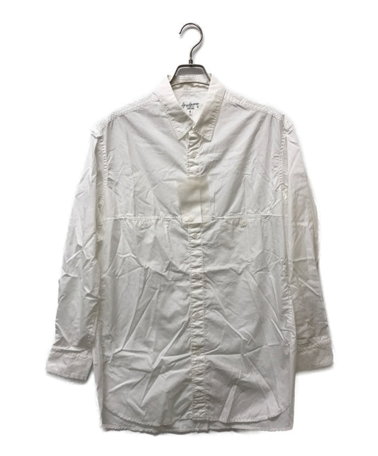 [Pre-owned] Yohji Yamamoto pour homme Ring-stitched broadcloth regular collar long shirt HW-B01-001