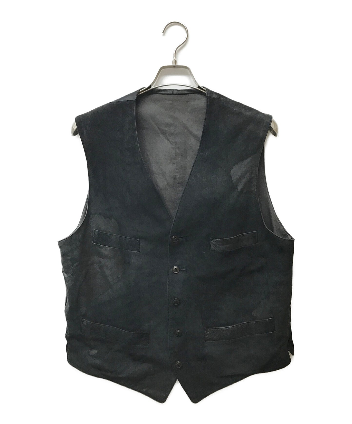 [Pre-owned] Yohji Yamamoto pour homme Vintage lamb leather gilet HP-V01-713