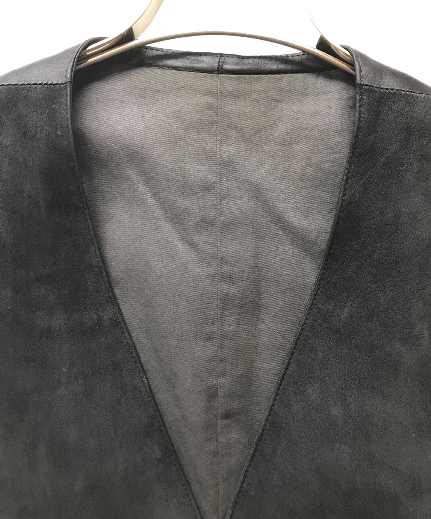 Yohji Yamamoto Pour Homme Vintage Lamb Leather Gilet HP-V01-713