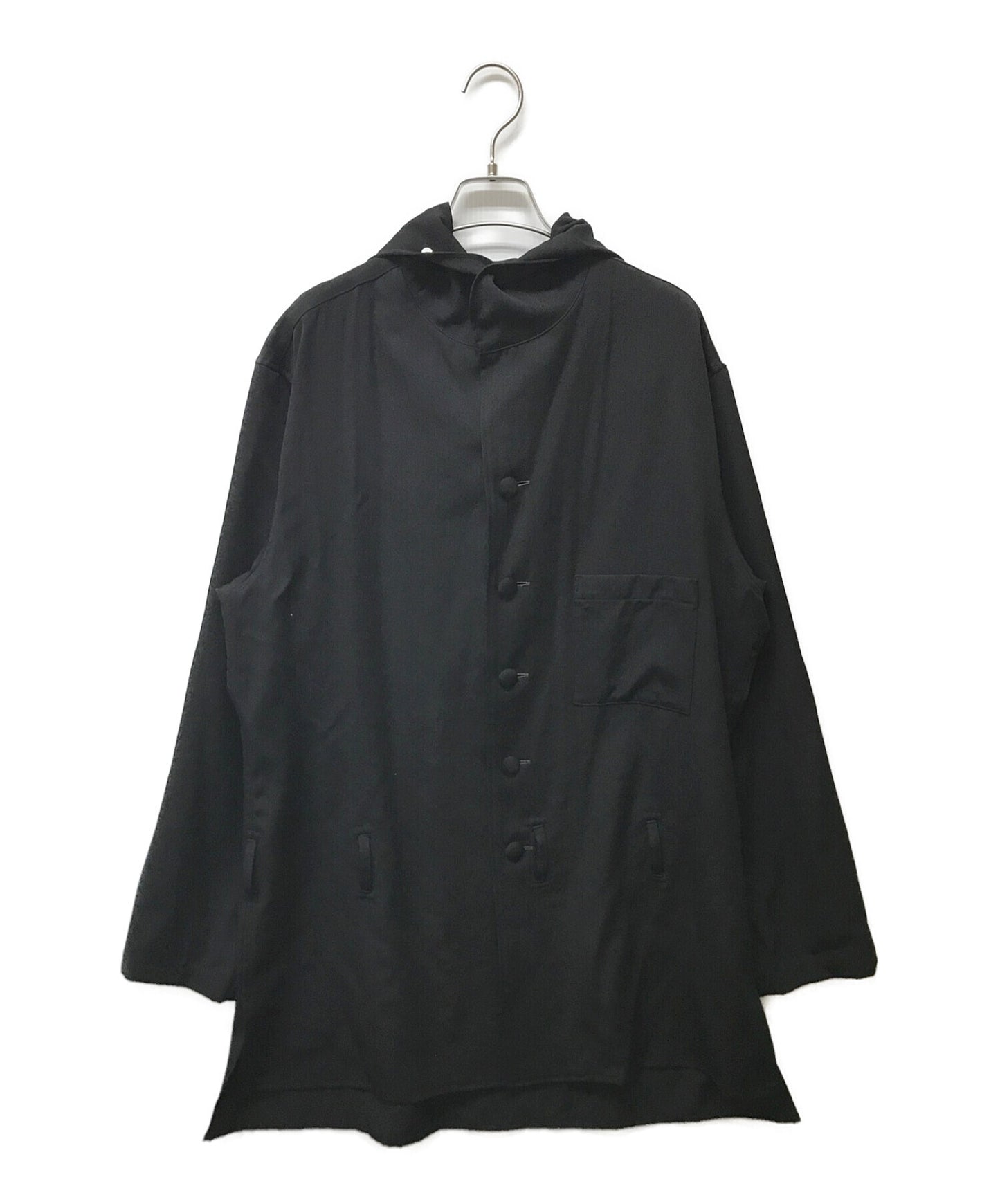 Yohji Yamamoto Pour Homme Wool Gabardine Hooded Jacket HR-B45-100