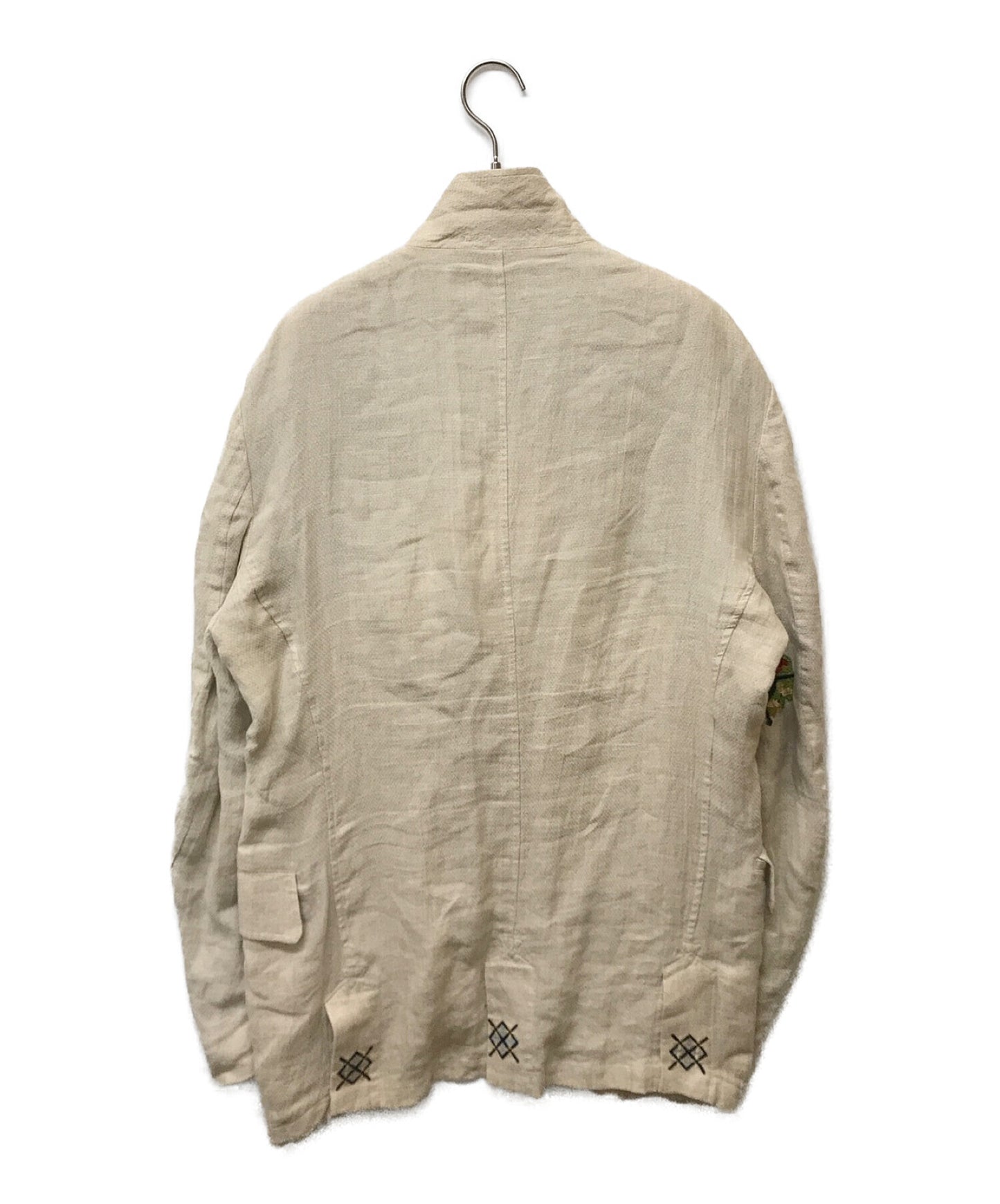 [Pre-owned] Yohji Yamamoto pour homme Linen Cotton Embroidered Tailored Jacket HO-J48-309